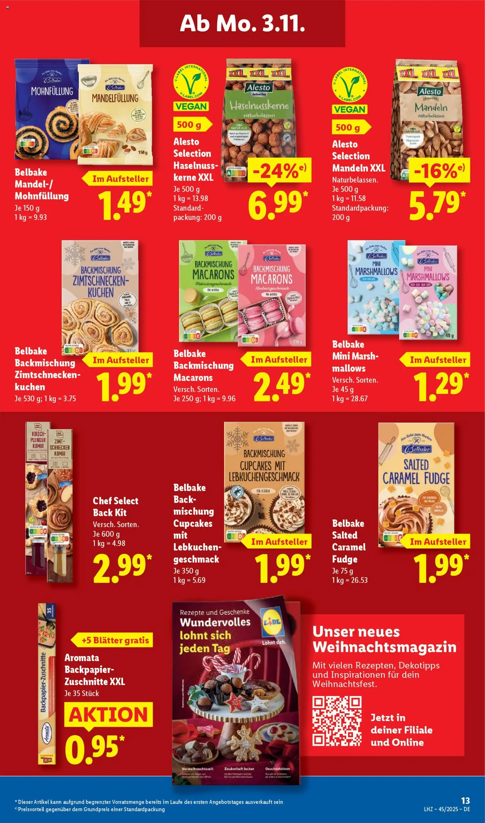 Lidl Prospekt Heppenheim – gültig ab 03.11.2025 | Seite: 21 | Produkte: Mandeln, Kuchen