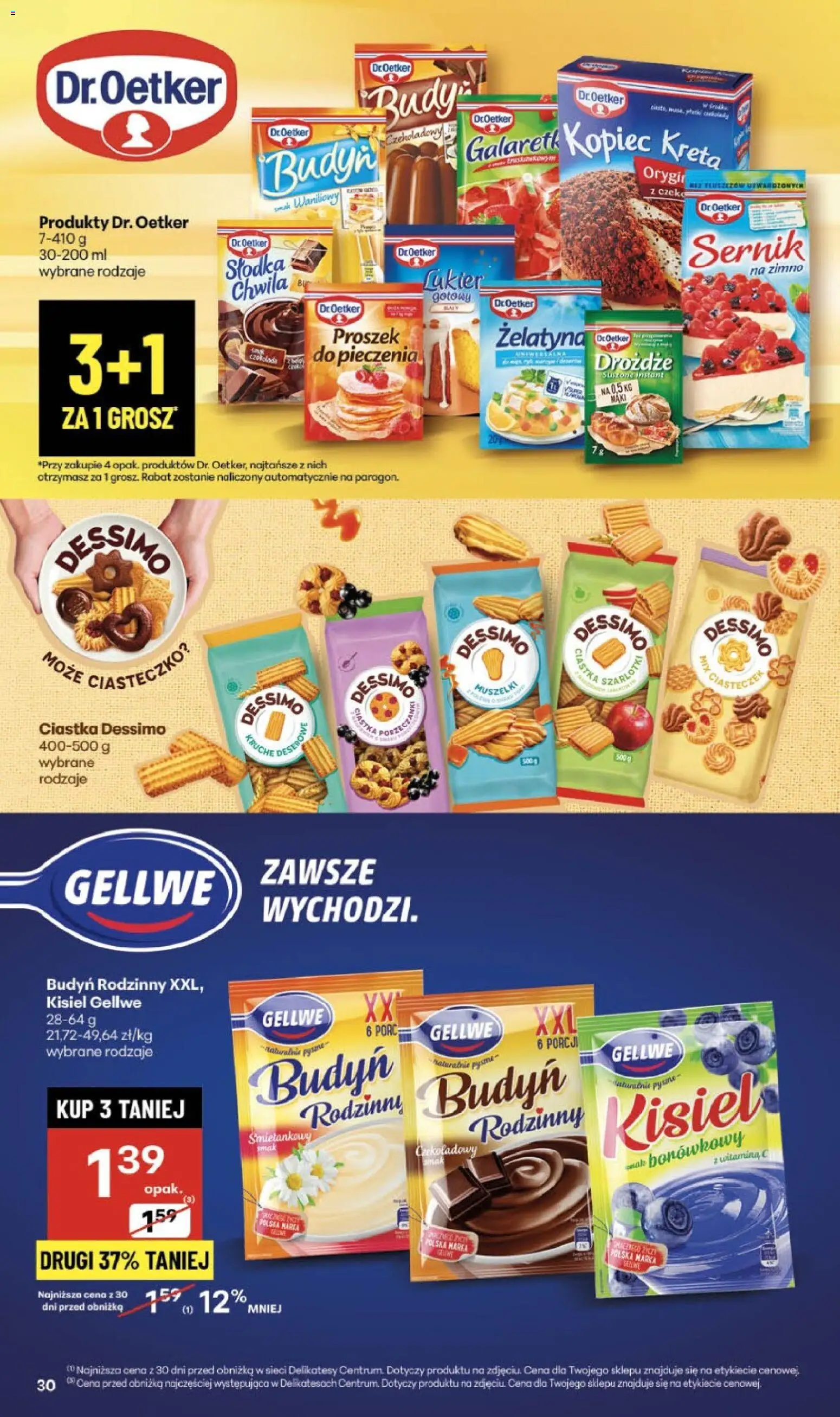 Delikatesy Centrum Gazetka od 13.11.2025 | Strona: 30 | Produkty: Żelatyna, Kopiec Kreta, Delikatesy, Ciastka
