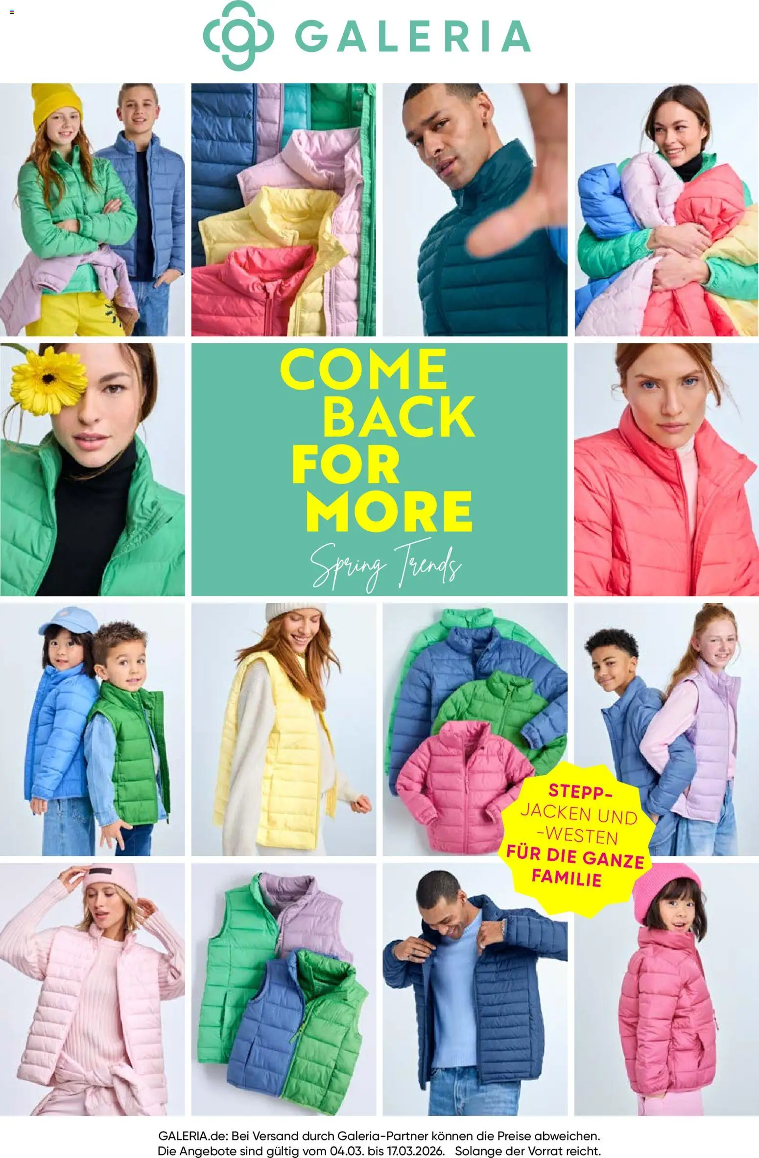 Galeria Karstadt Kaufhof Prospekt 	 – gültig ab 04.03.2026 | Seite: 1