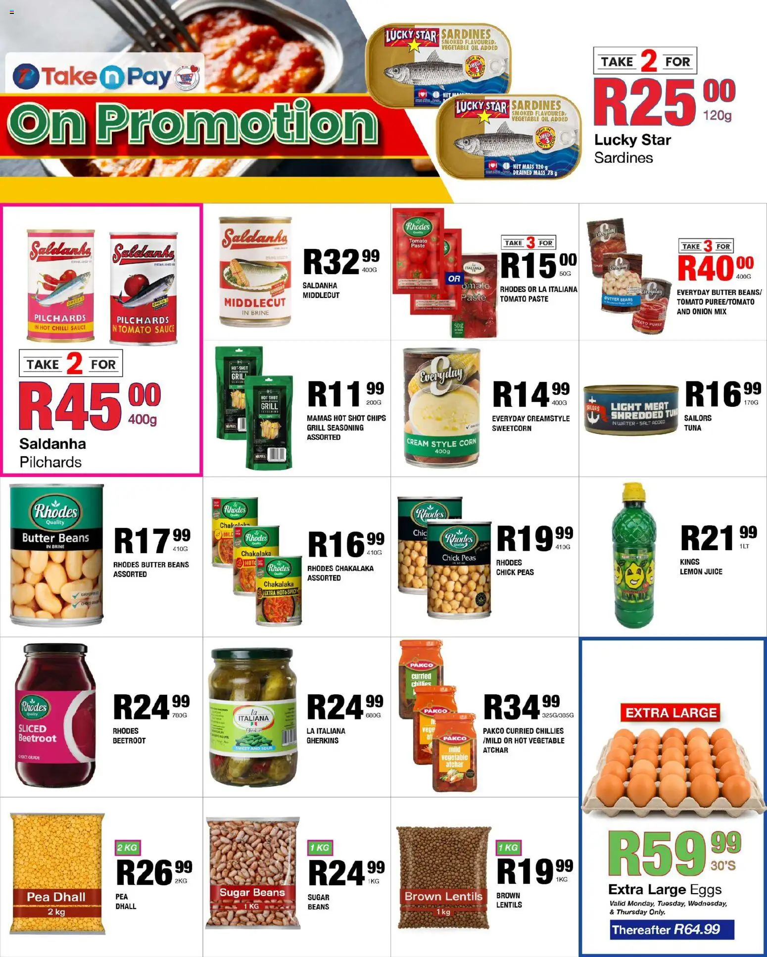 New Take n Pay catalogue – valid from 17.11.2025 | Page: 4 | Products: Corn, Microdifusor, Juice, Sauce