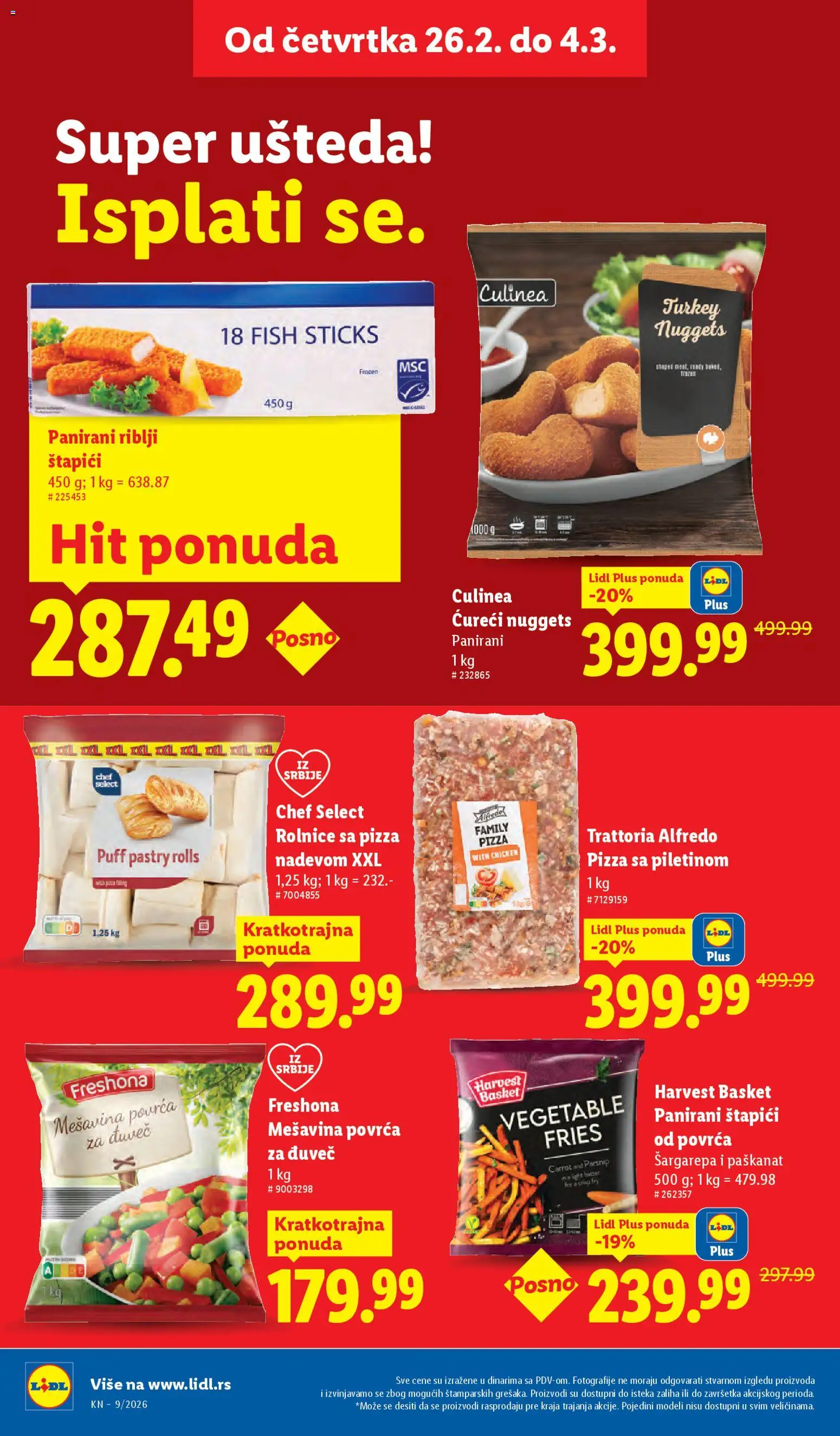 Lidl katalog - važi od 26.02.2026 | Strana: 22 | Proizvode: Šargarepa, Riblji štapići