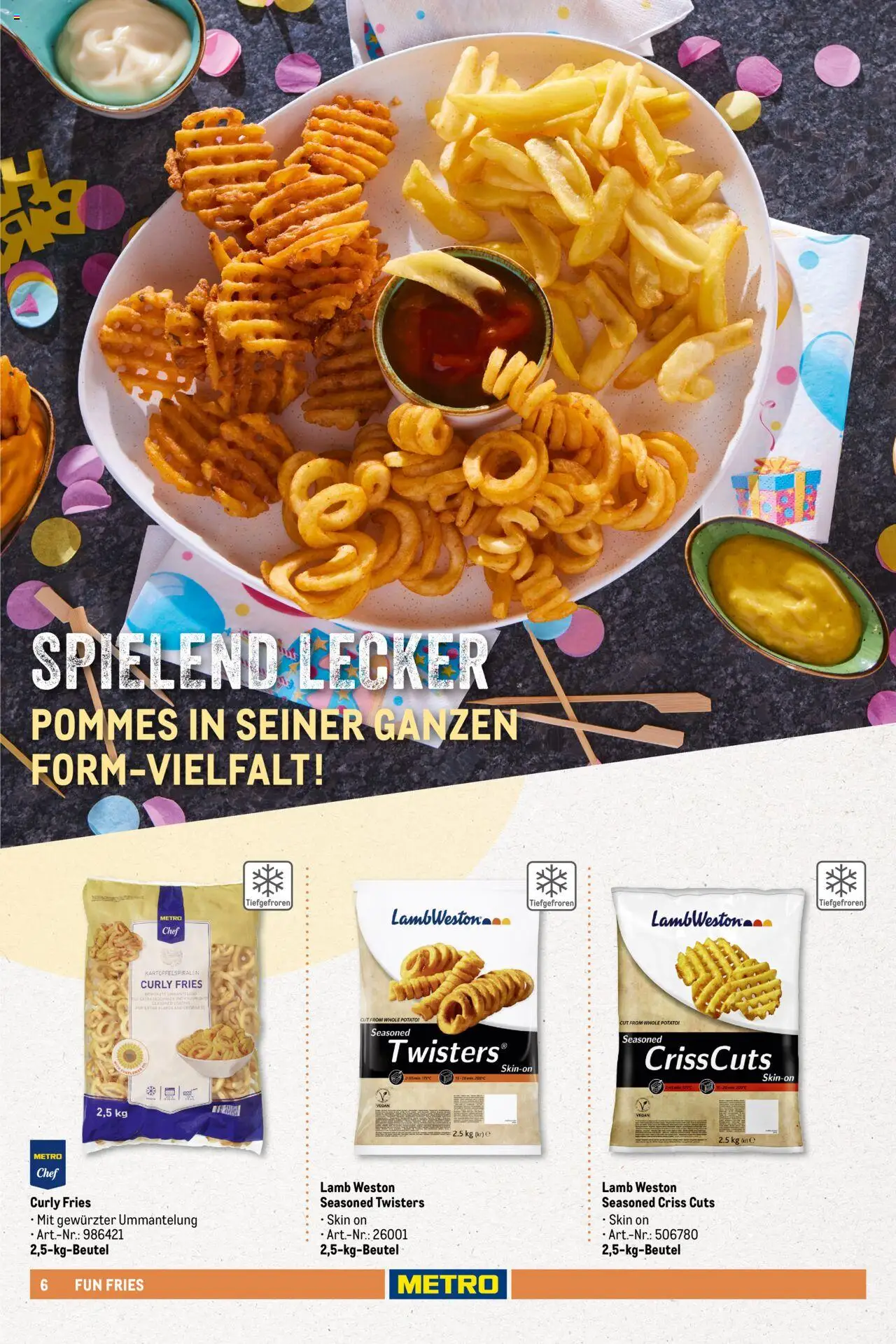 Metro - Pommessortiment – gültig ab 01.03.2025 | Seite: 6 | Produkte: Pommes