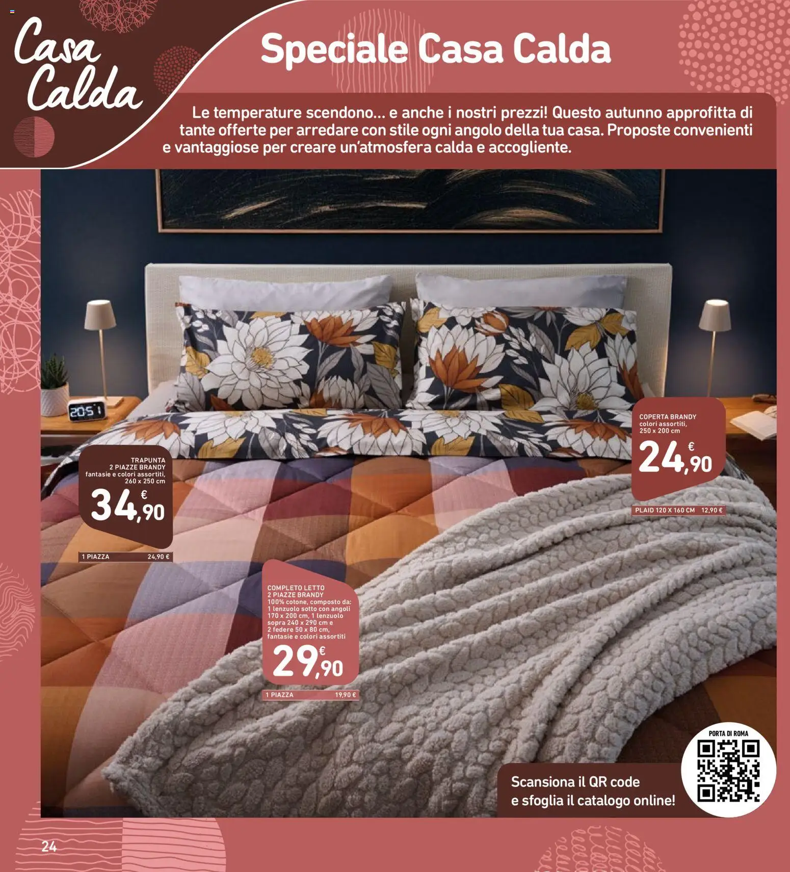 Volantino Spazio Conad del 28.10.2025 | Pagina: 24 | Prodotti: Plaid, Trapunta, Letto, Brandy