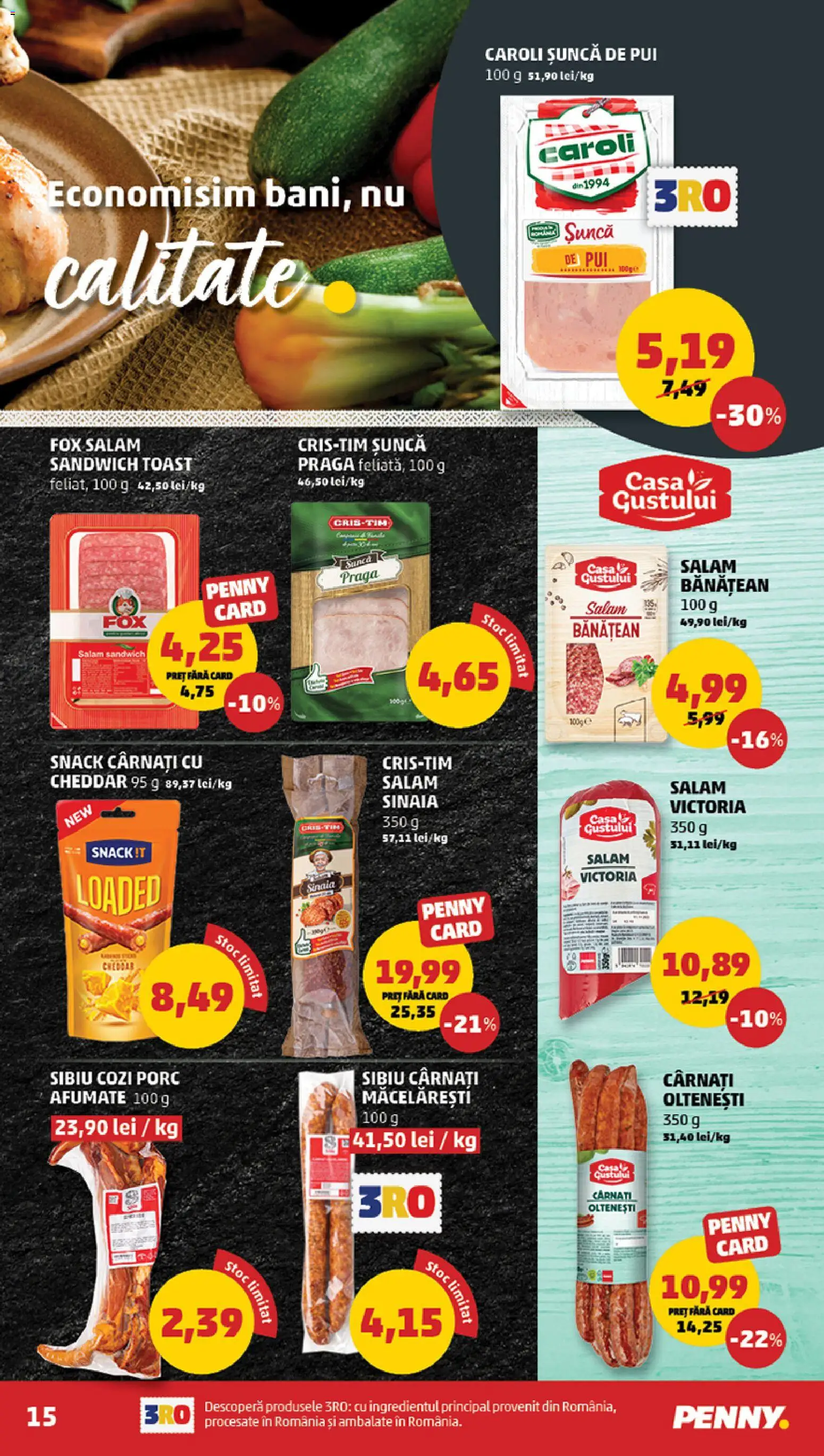 Noul catalog PENNY – valabil de la 26.11.2025 | Pagină: 15 | Produse: Filtre kahve makinesi, Hacıyatmaz Kedi Oyuncağı, Șuncă, Cârnați