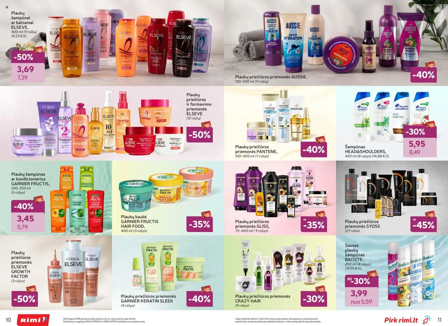 Rimi akcijos nuo 03.02.2026 | Puslapis: 6 | Prekių: Šampūnas, Kondicionierius, Kaukė