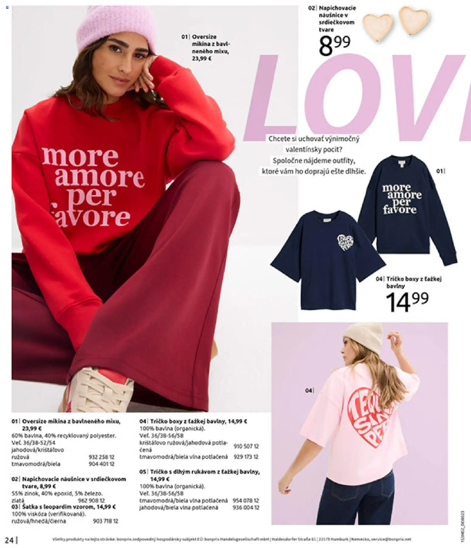 Nové Bonprix akcie – leták je platný od 20.02.2026 | Strana: 26 | Produkty: Tričko, Mikina, Šatka