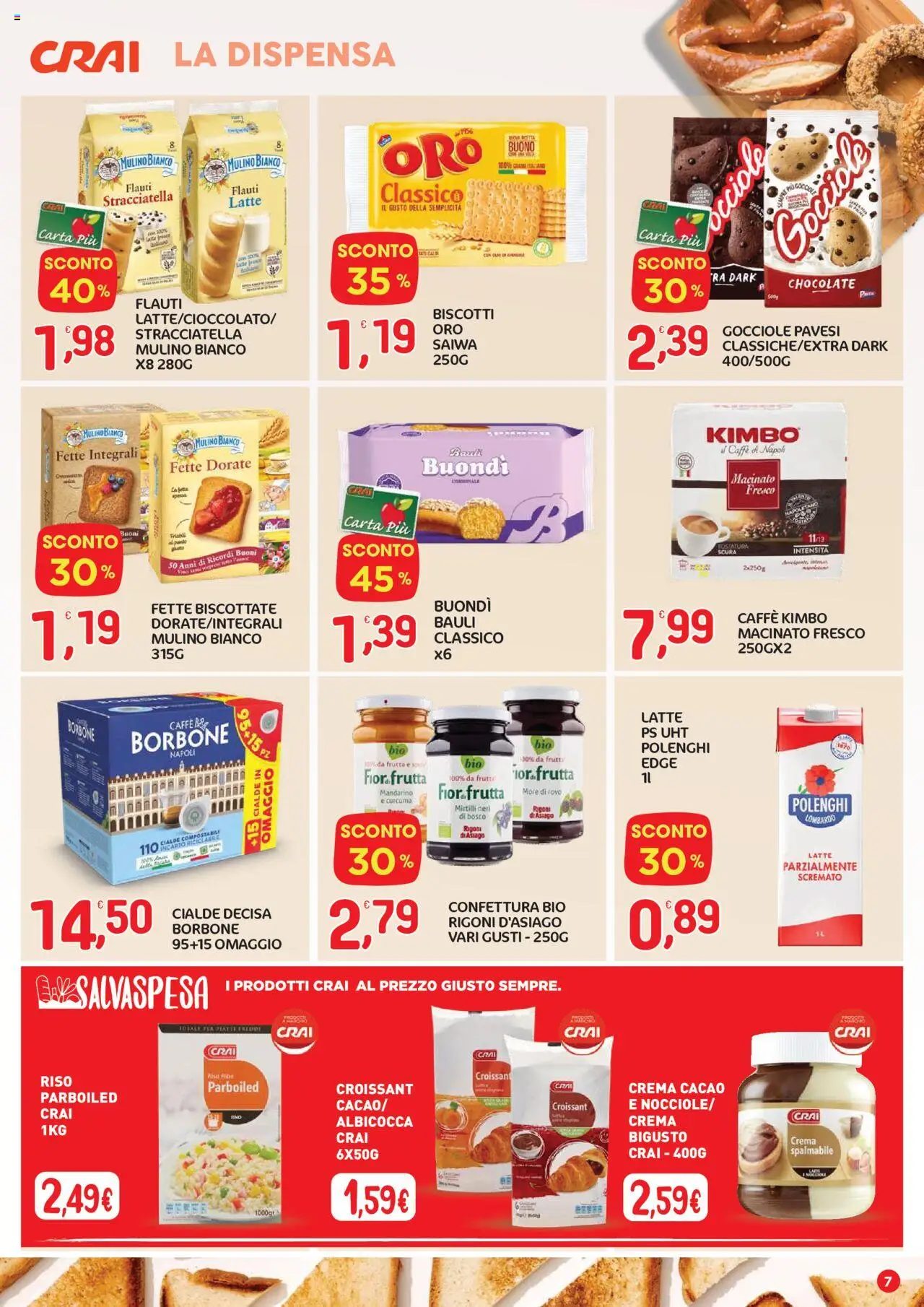Volantino CRAI del 07.08.2025 | Pagina: 7 | Prodotti: Riso, Frutta, Latte, Cacao