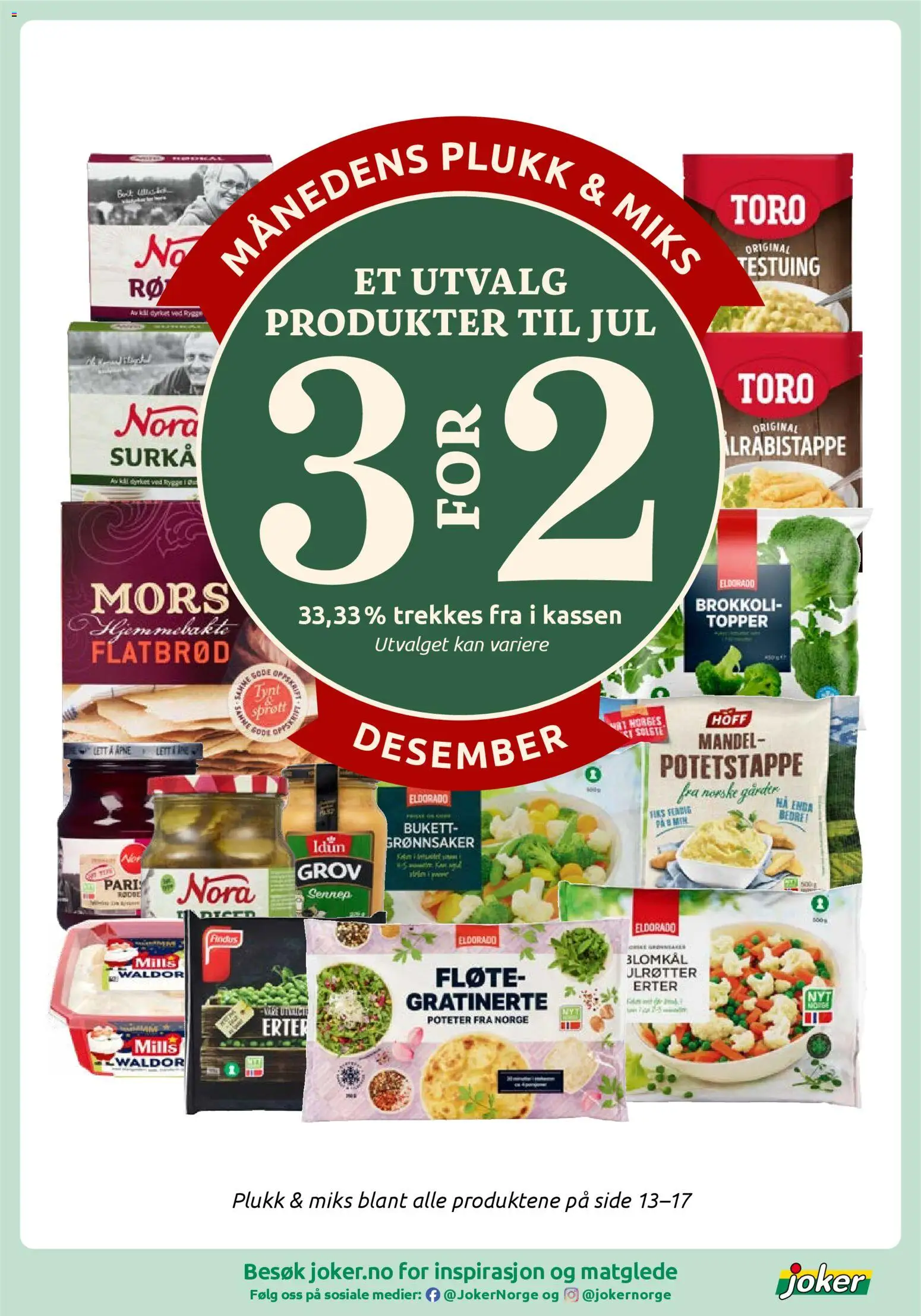 {H1} | Side: 14 | Produkter: Poteter, Brokkoli, Sennep, Erter