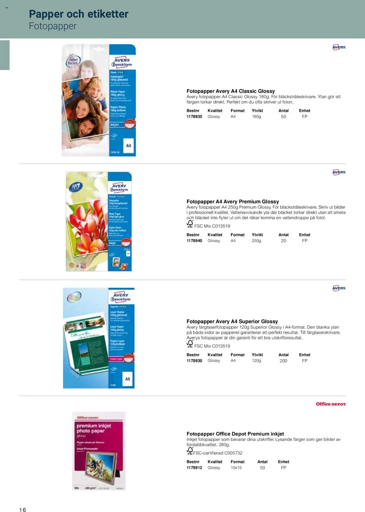 Office Depot reklamblad aktuell från 15.02.2024 | Sida: 18 | Produkter: Papper