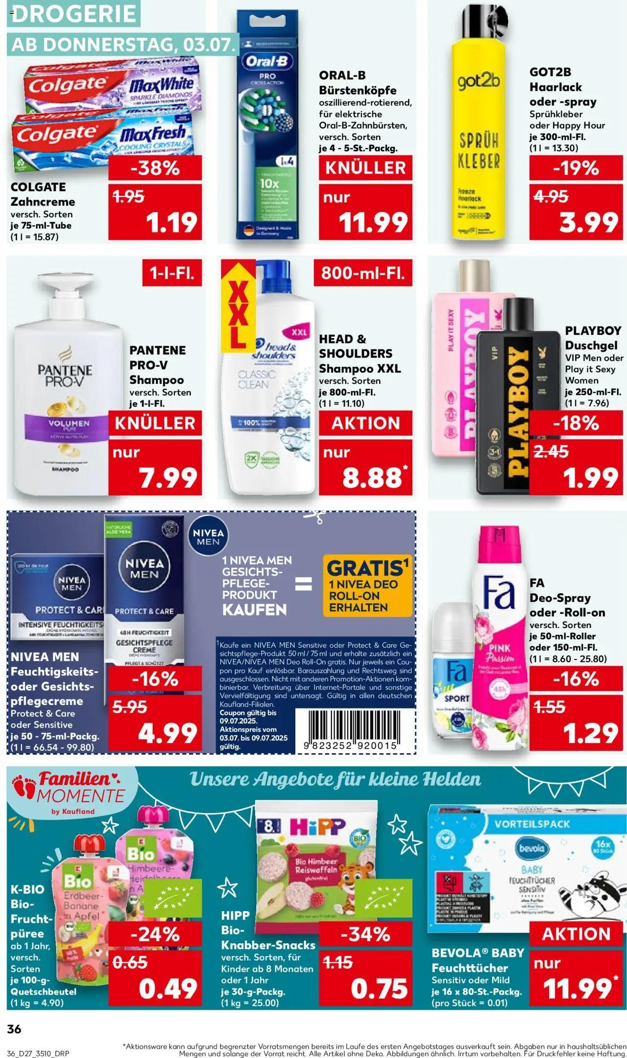 Kaufland prospekt Leipzig	 - gültig ab dem 03.07.2025 | Seite: 36 | Produkte: Head & shoulders, Creme, Duschgel, Himbeere