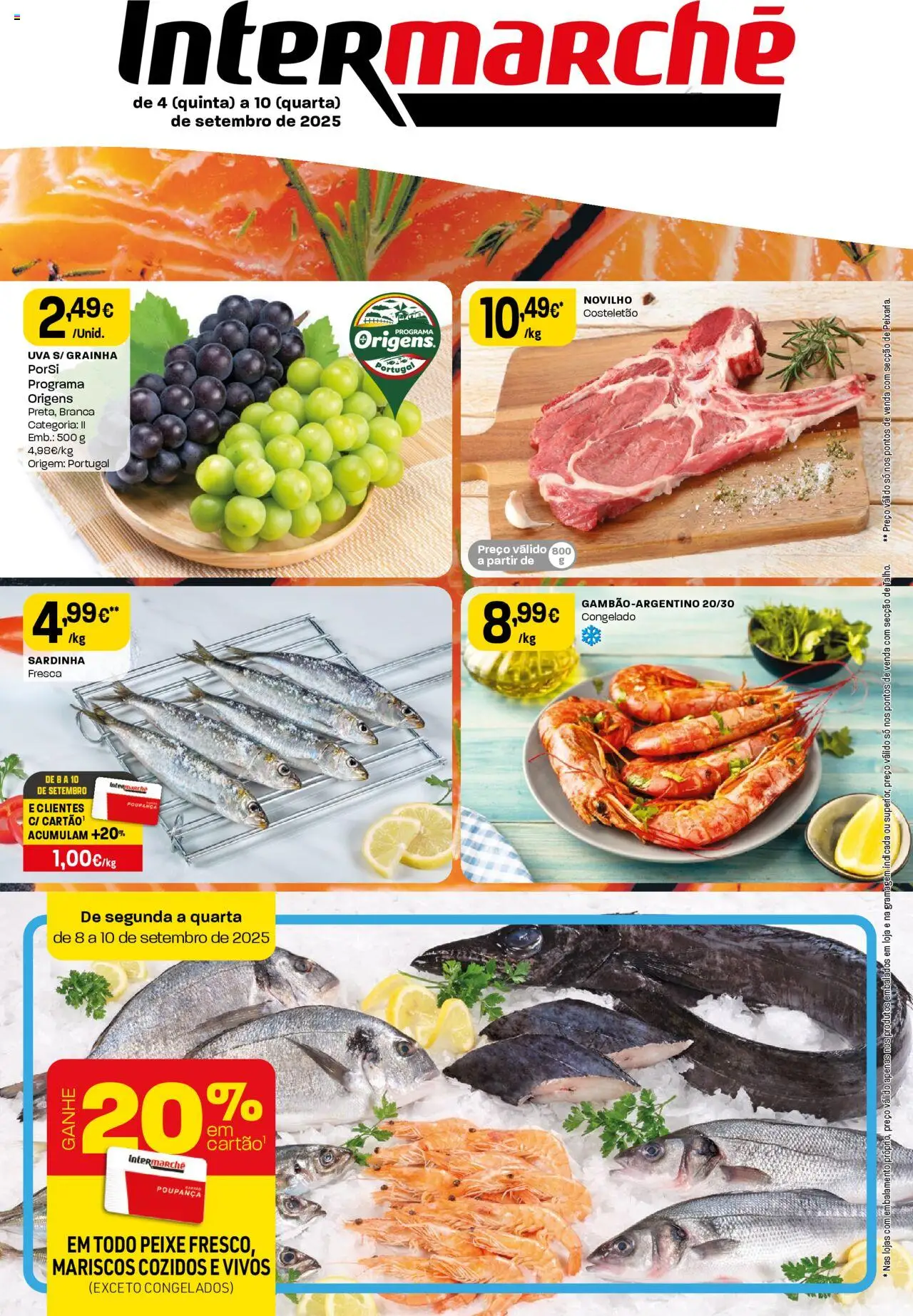 Intermarché folheto │ válido de 04.09.2025 | Página: 1 | Produtos: Peixe