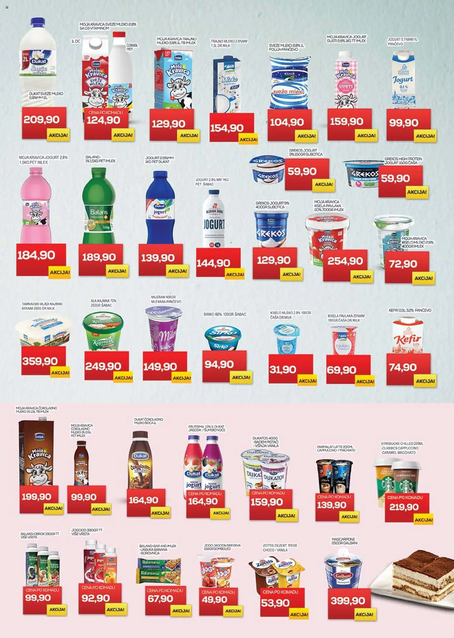 Medius katalog - važi od 16.12.2025 | Strana: 5 | Proizvode: Sveže mleko, Pistaći, Višnja, Mascarpone