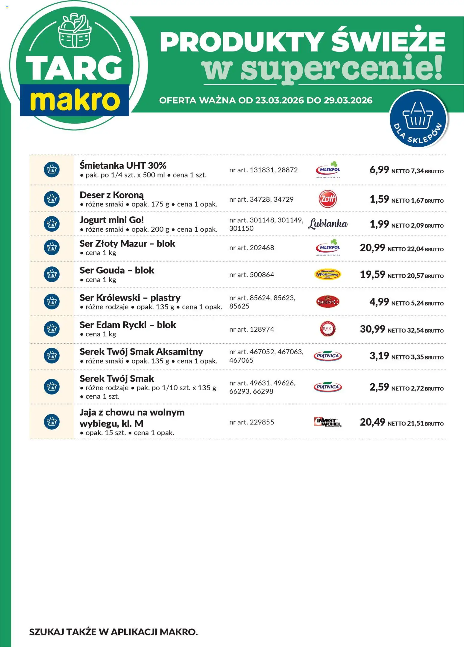 Makro gazetka - Oferta świeża w super cenach od 23.03.2026 | Strona: 7