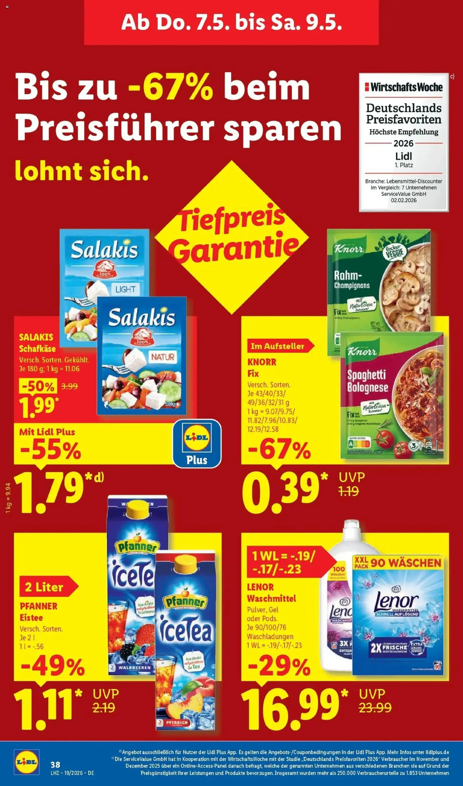 Lidl Německo leták od 04.05.2026 | Strana: 64 | Produkty: Veggie, Lenor, Knorr, Koš