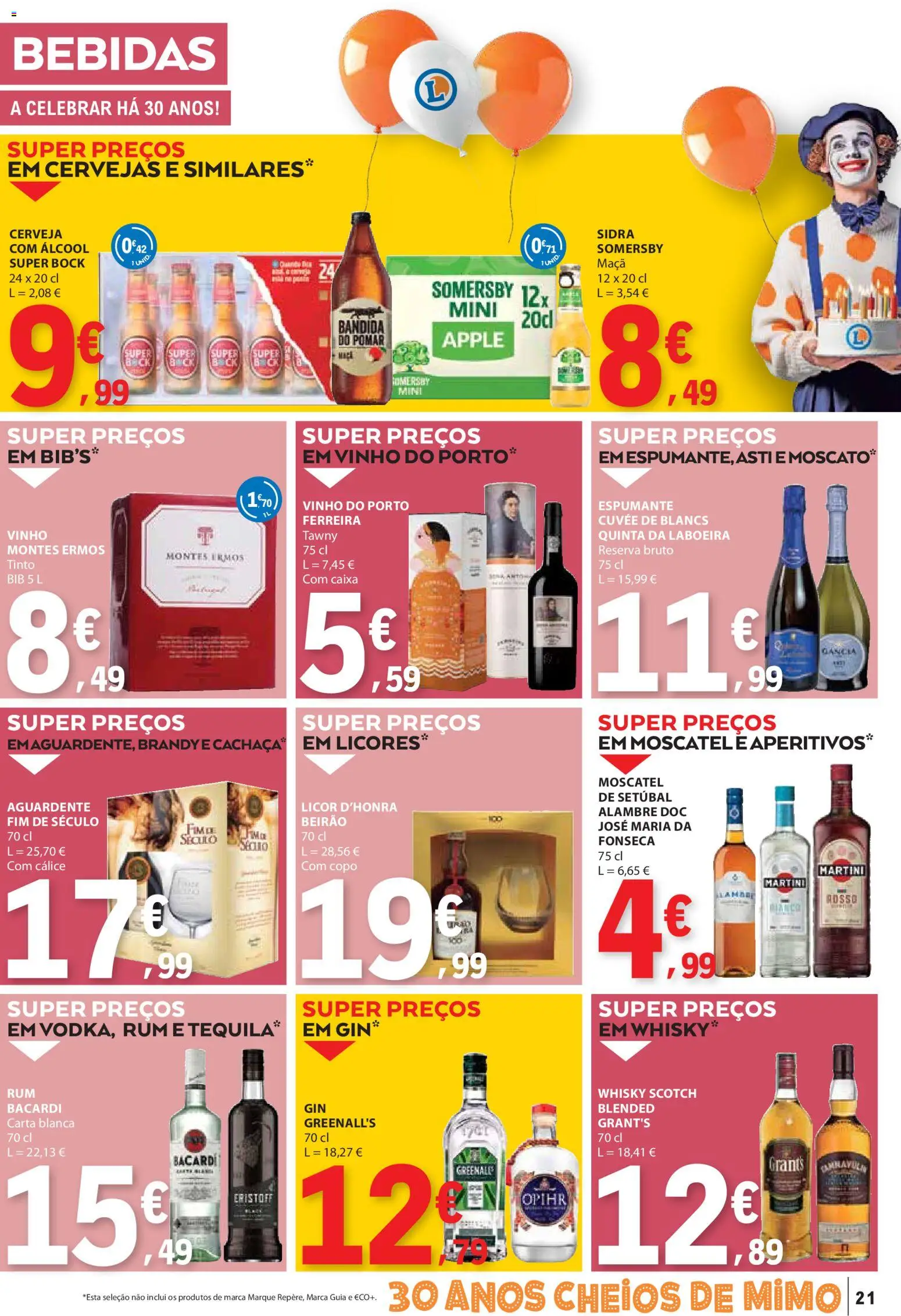 E.Leclerc folheto │ válido de 23.10.2025 | Página: 21 | Produtos: Whisky, Rum, Cerveja, Somersby
