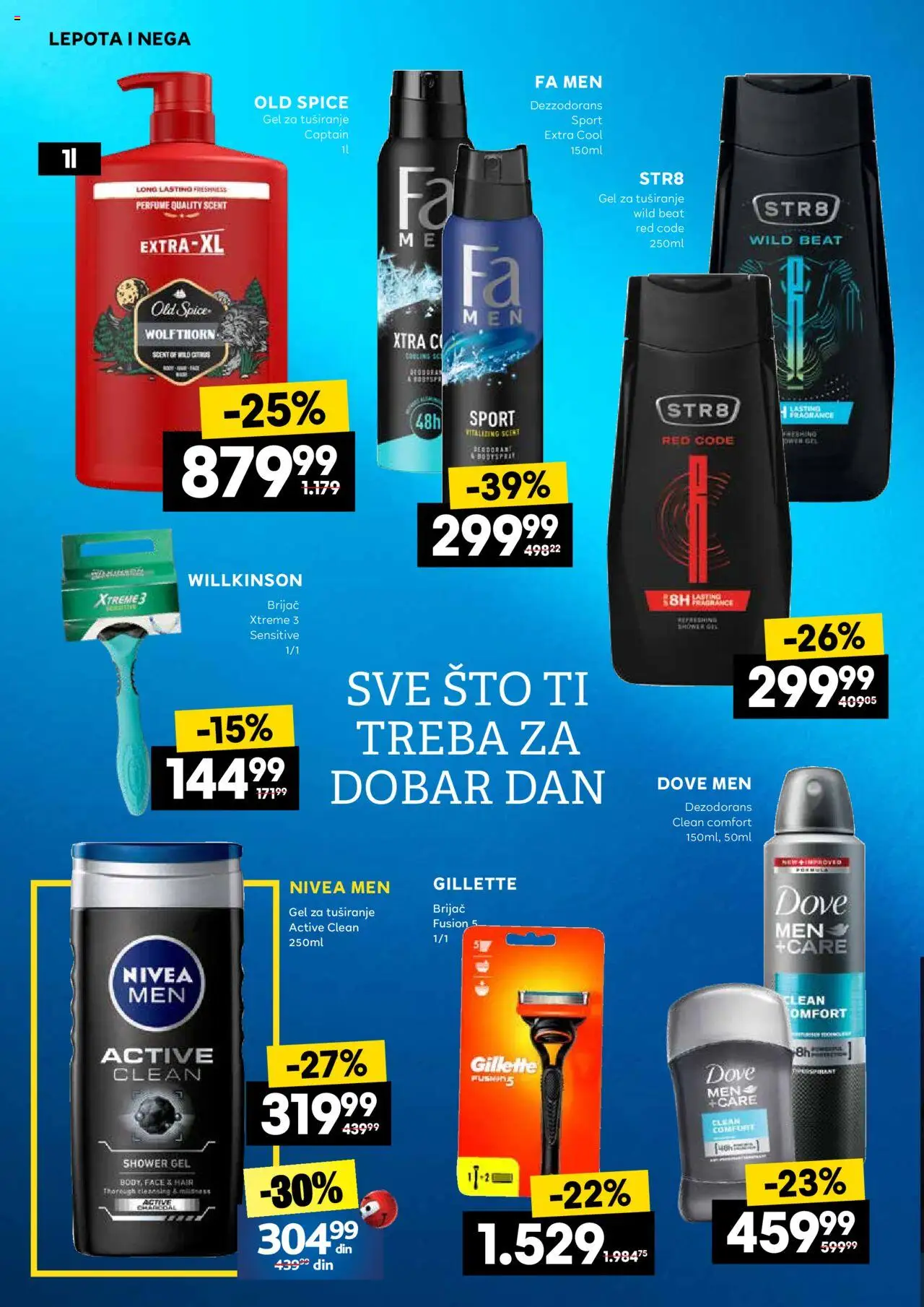 Idea katalog - važi od 06.09.2025 | Strana: 10 | Proizvode: Gillette, Nivea Men, Nivea, Dezodorans