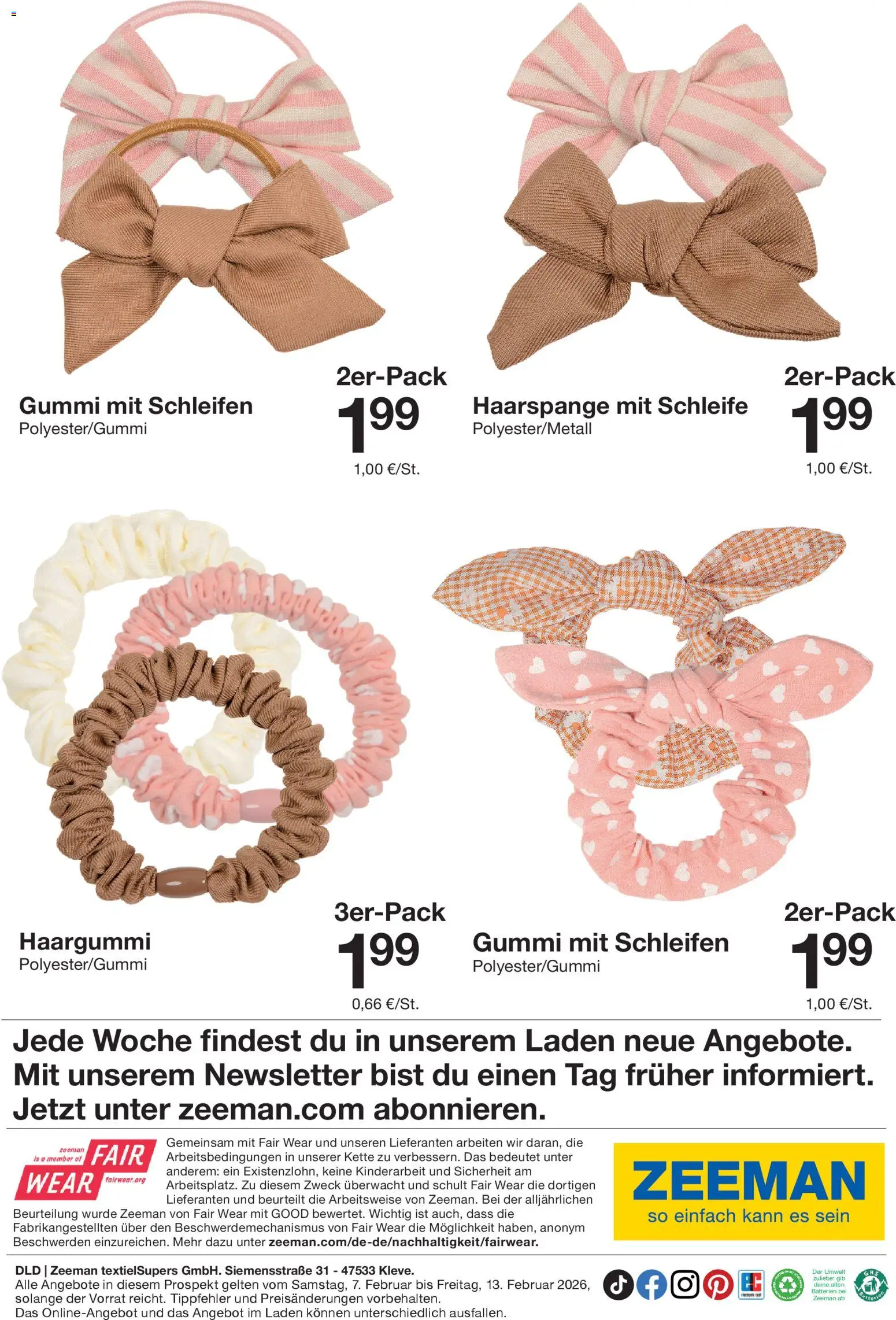 Zeeman Prospekt 	 – gültig ab 07.02.2026 | Seite: 26