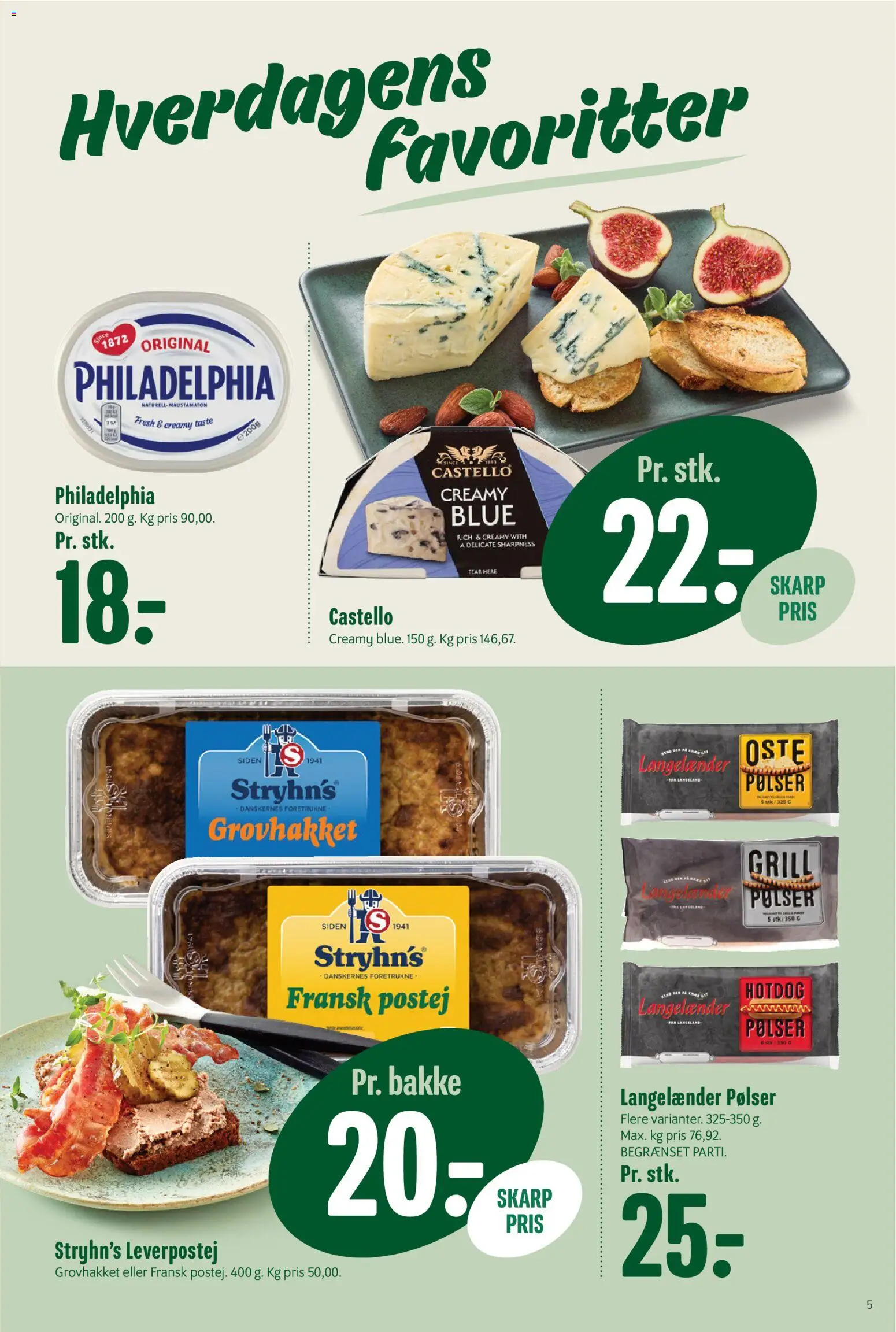 Min Købmand tilbudsavis – gyldig fra 03.04.2026 | Side: 5 | Produkter: Pølser, Leverpostej, Grill