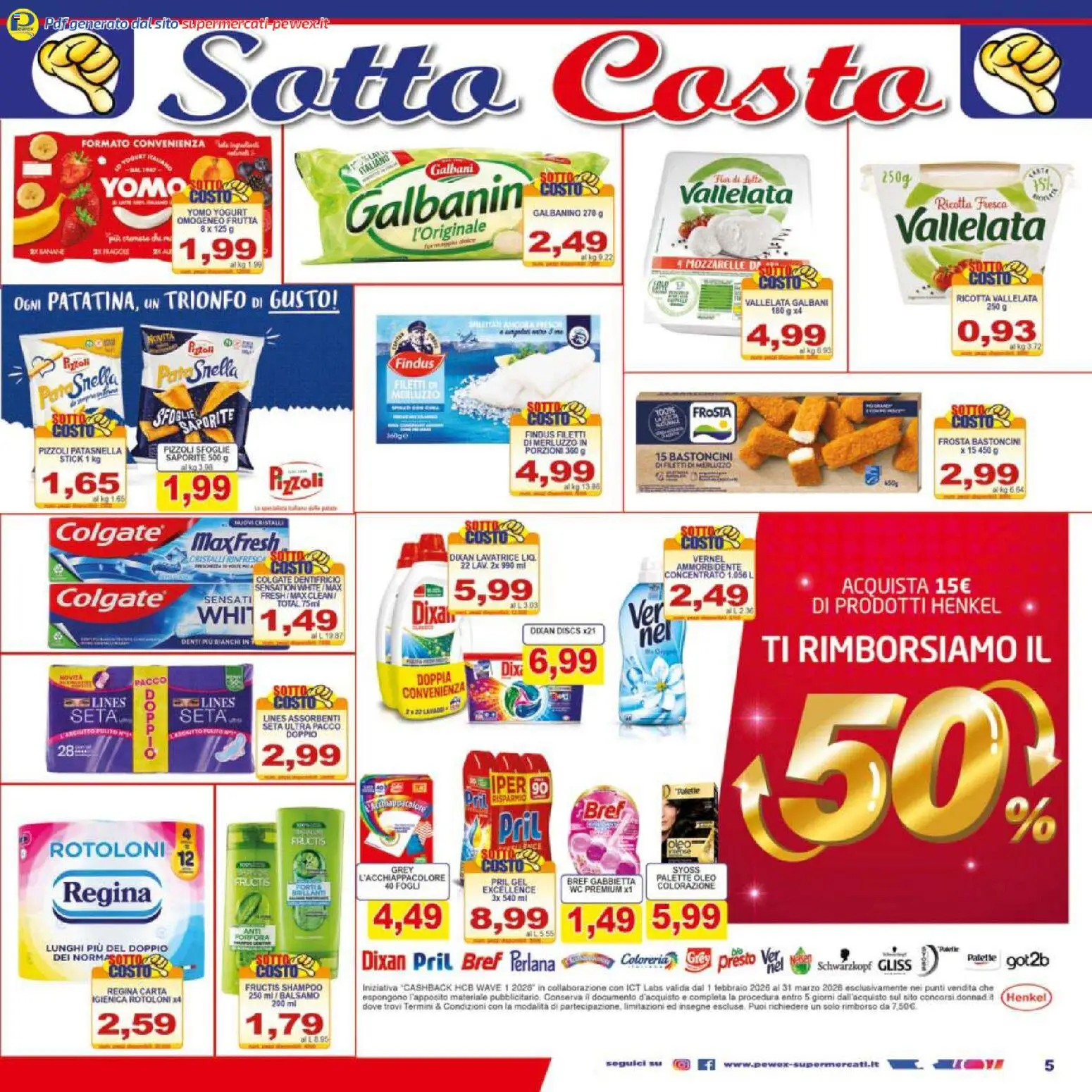 Volantino Pewex del 17.03.2026 | Pagina: 5 | Prodotti: Balsamo, Merluzzo, Frutta, Ricotta