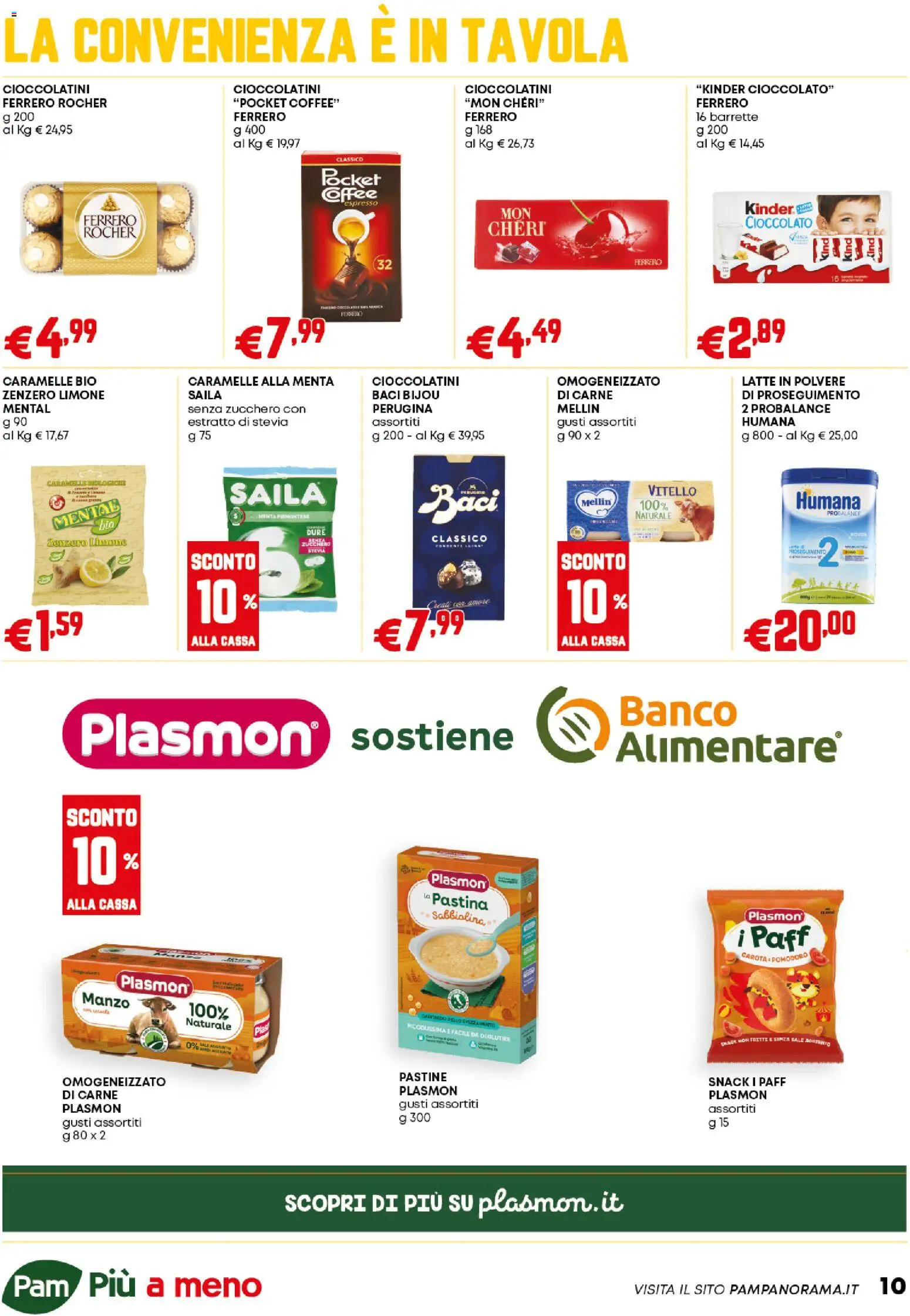 Volantino PAM del 06.11.2025 | Pagina: 10 | Prodotti: Zucchero, Latte, Vitello, Menta