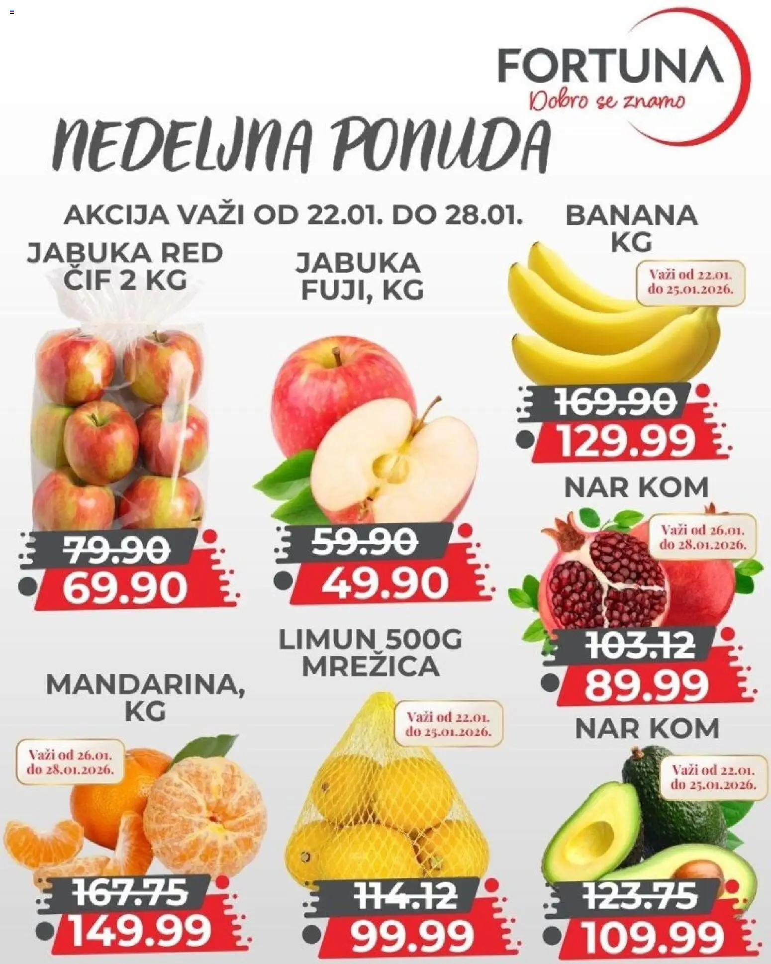 Fortuna Market katalog - važi od 22.01.2026 | Strana: 3 | Proizvode: Banana, Limun