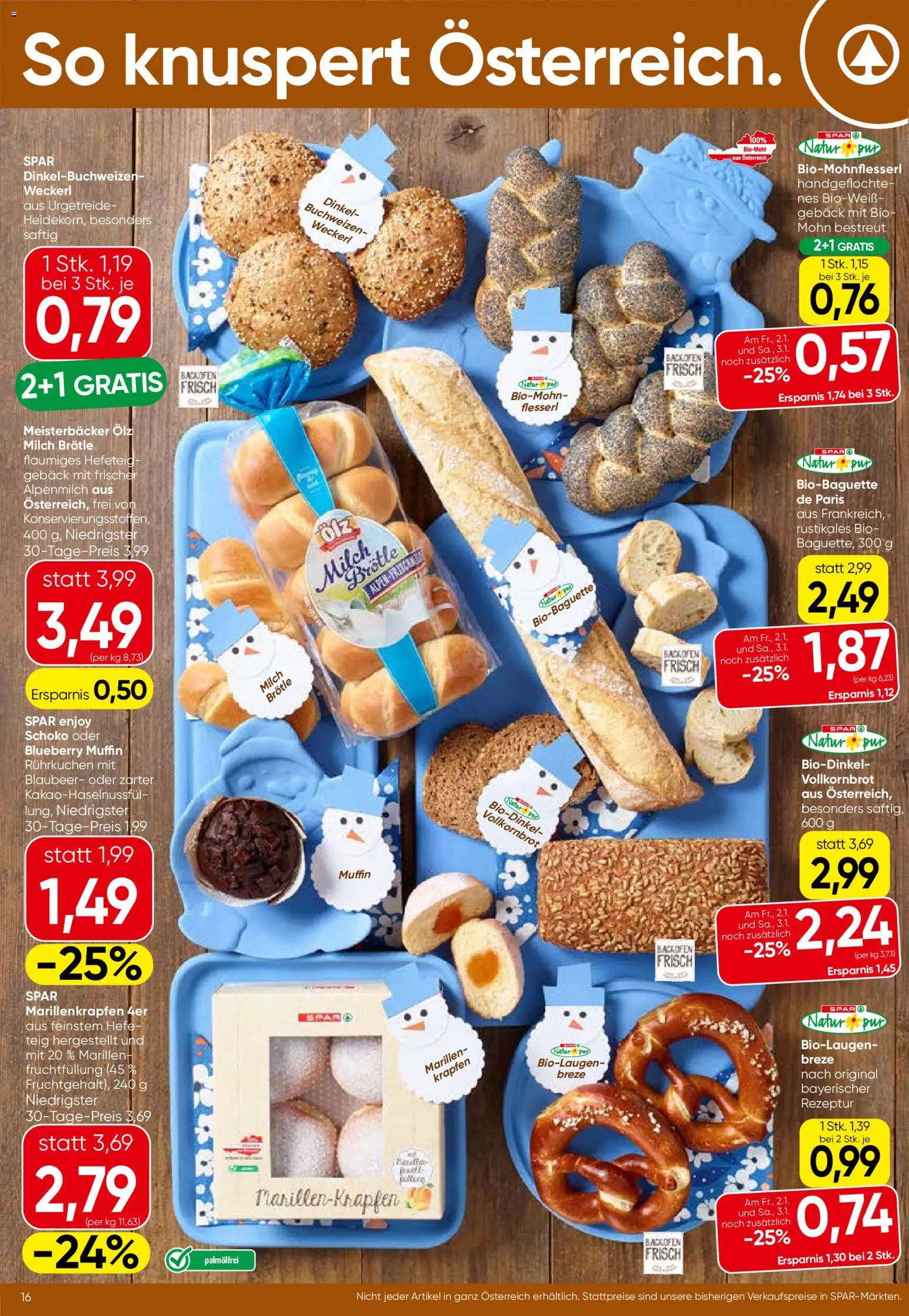 Spar Flugblatt - Vorarlberg gültig ab 02.01.2026 | Seite: 16 | Produkte: Milch