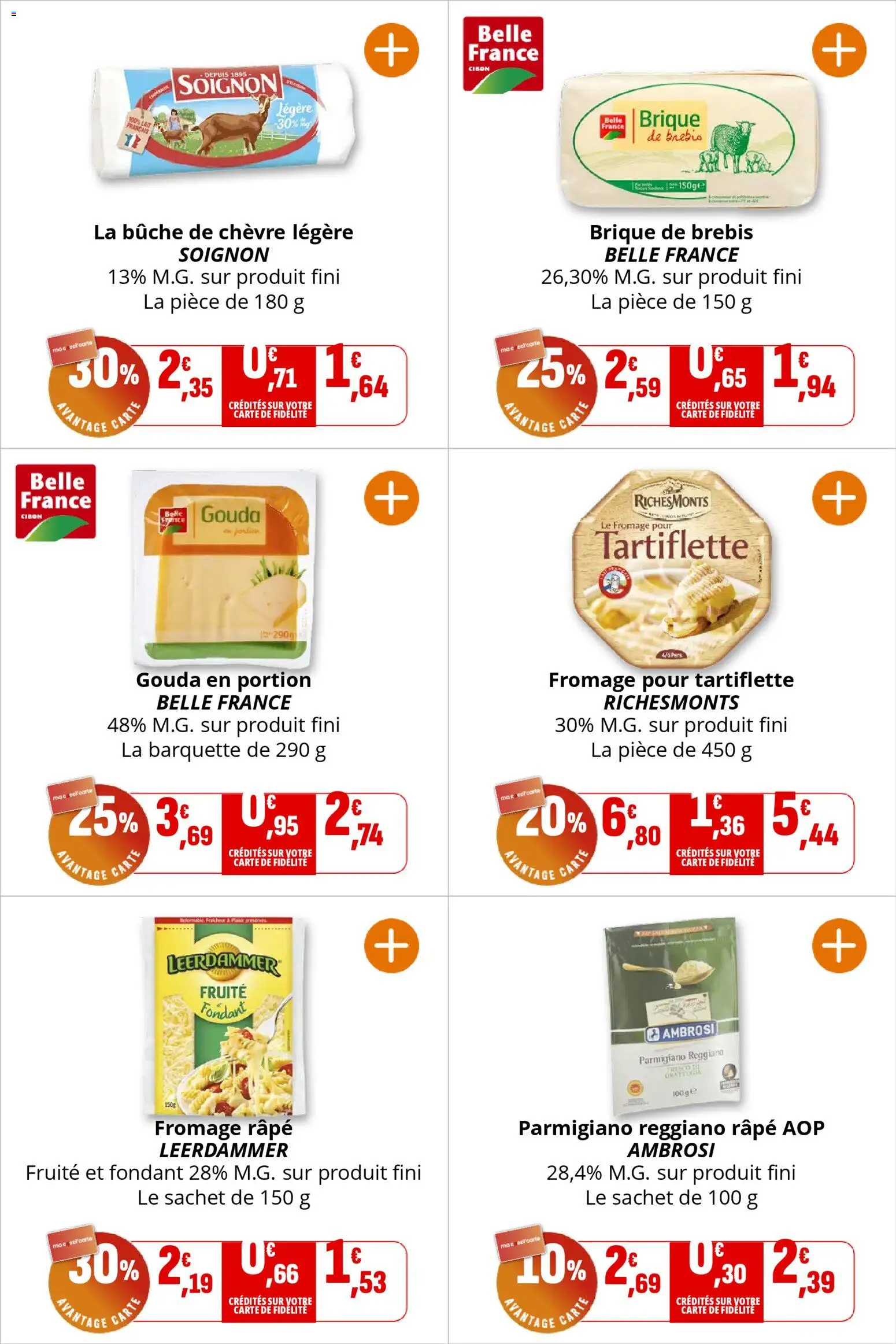 {H1} | Page: 13 | Produits: Fromage râpé, Tartiflette, Gouda, Fromage pour tartiflette