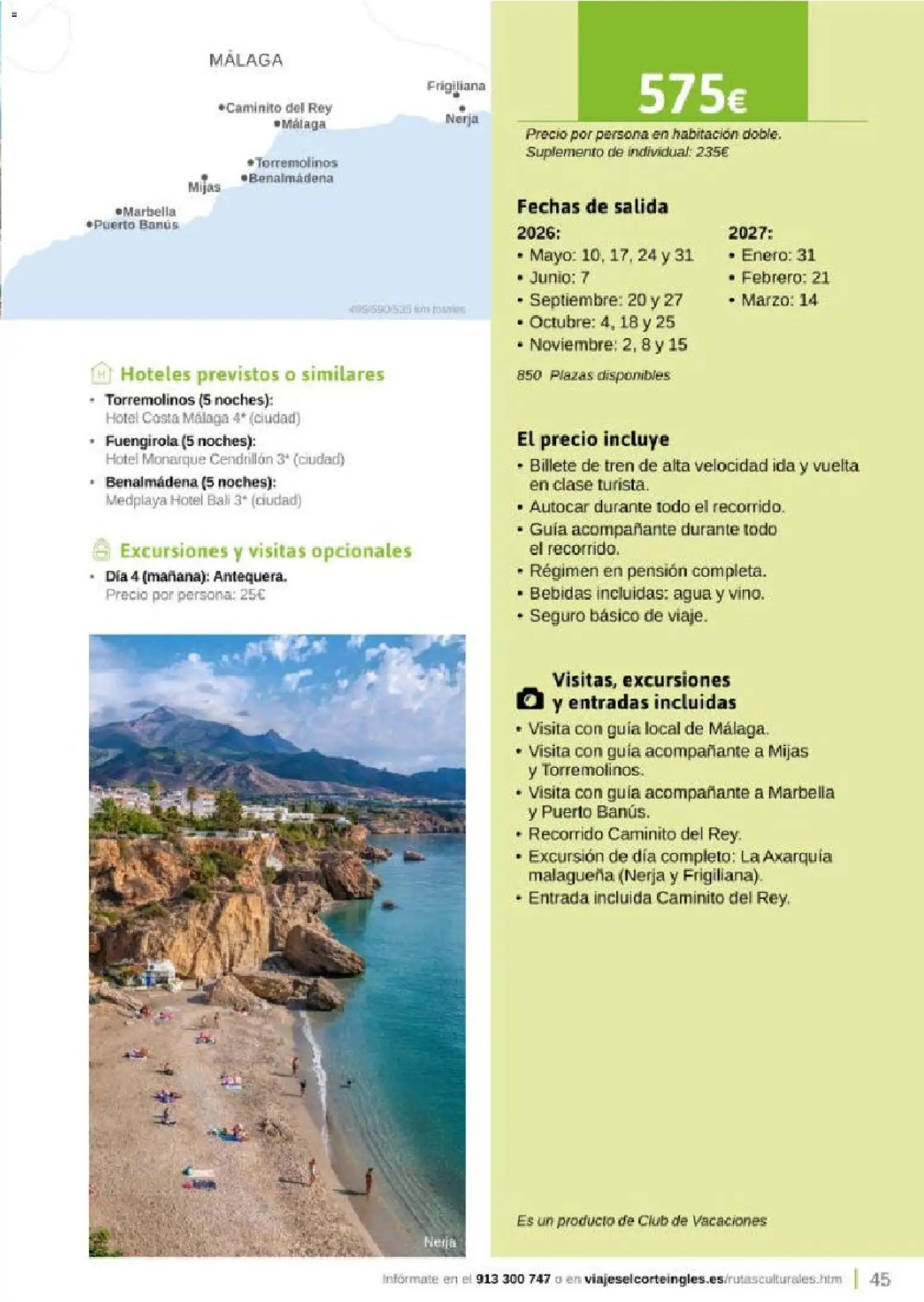 Viajes El Corte Inglés Rutas Culturales de la Comunidad de Madrid │ válido desde el 01.04.2026 | Página: 45