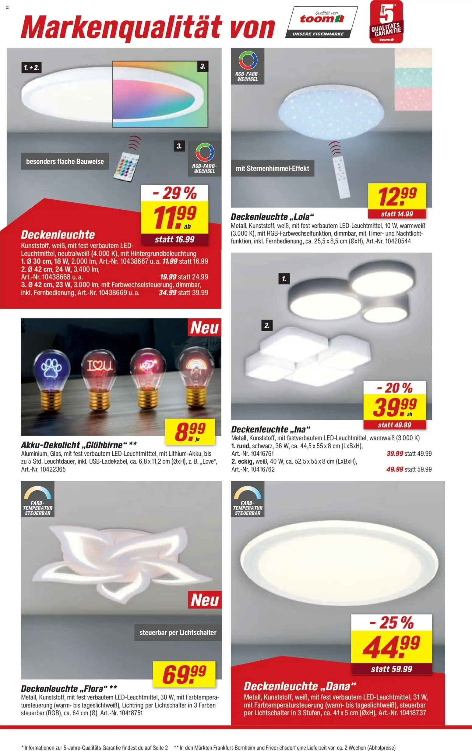 Toom Baumarkt Prospekt 	 – gültig ab 13.12.2025 | Seite: 4 | Produkte: Nachtlicht