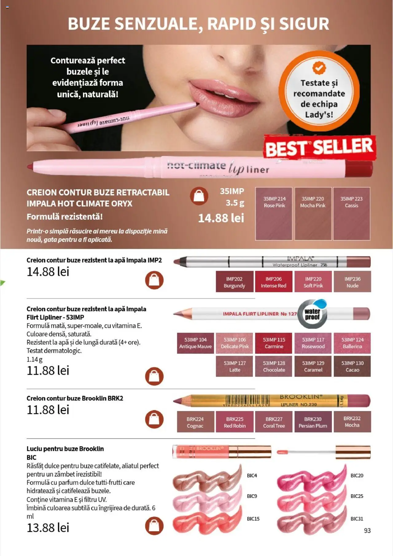 Noul catalog Lady’s – valabil de la 25.09.2025 | Pagină: 95 | Produse: Parfum, Cacao, Apă