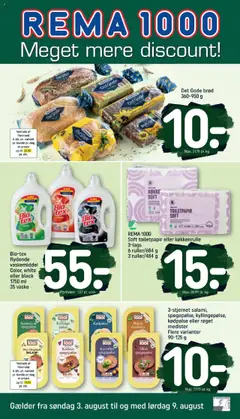 Eksempel på tilbudsavis Rema 1000 - Tilbudsavis fra butik Rema 1000 gyldig fra 03.08.2025