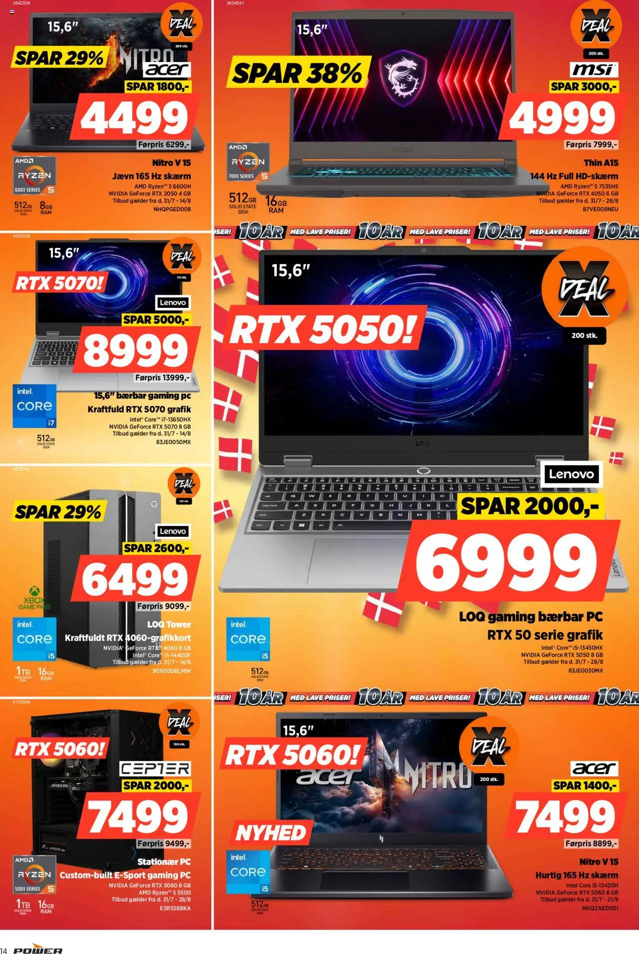 Power Tilbudsavis gyldig fra 31.07.2025 | Side: 14 | Produkter: Stationær PC, PC, Gaming PC, Xbox