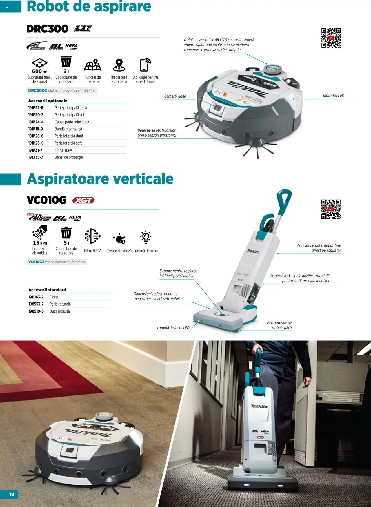 Noul catalog Makita – valabil de la 23.09.2025 | Pagină: 18 | Produse: Încărcător, Video, Robot, Babak