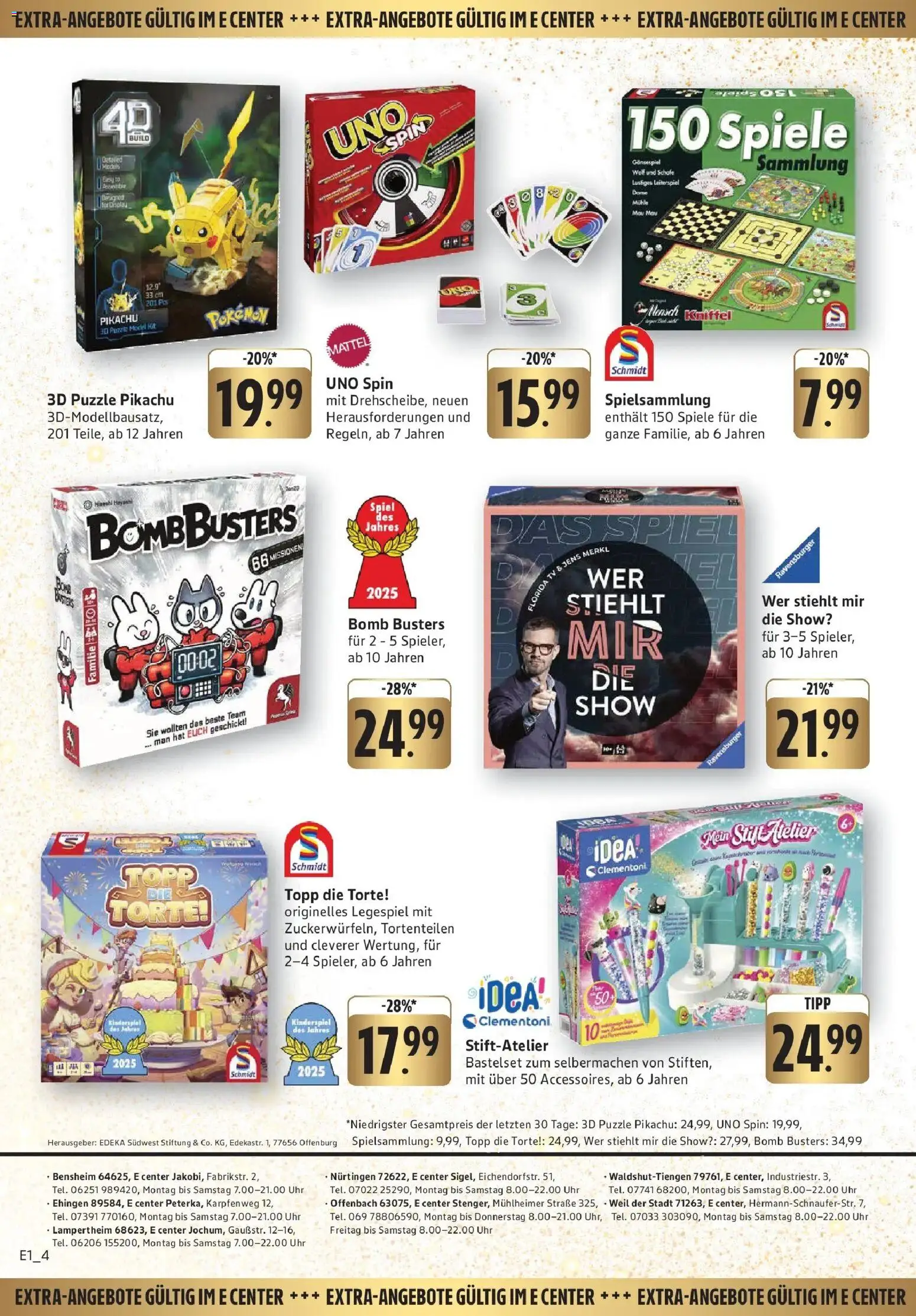 Edeka prospekt Heppenheim	 – gültig ab 08.12.2025 | Seite: 47 | Produkte: Spiel, Mühle, Uhr, TV