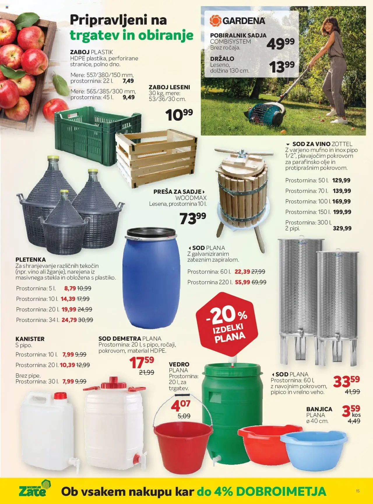 Merkur katalog │ velja od 06.08.2025 | Stran: 15 | Izdelki: Olje, Vino, Zaboj, Sadje