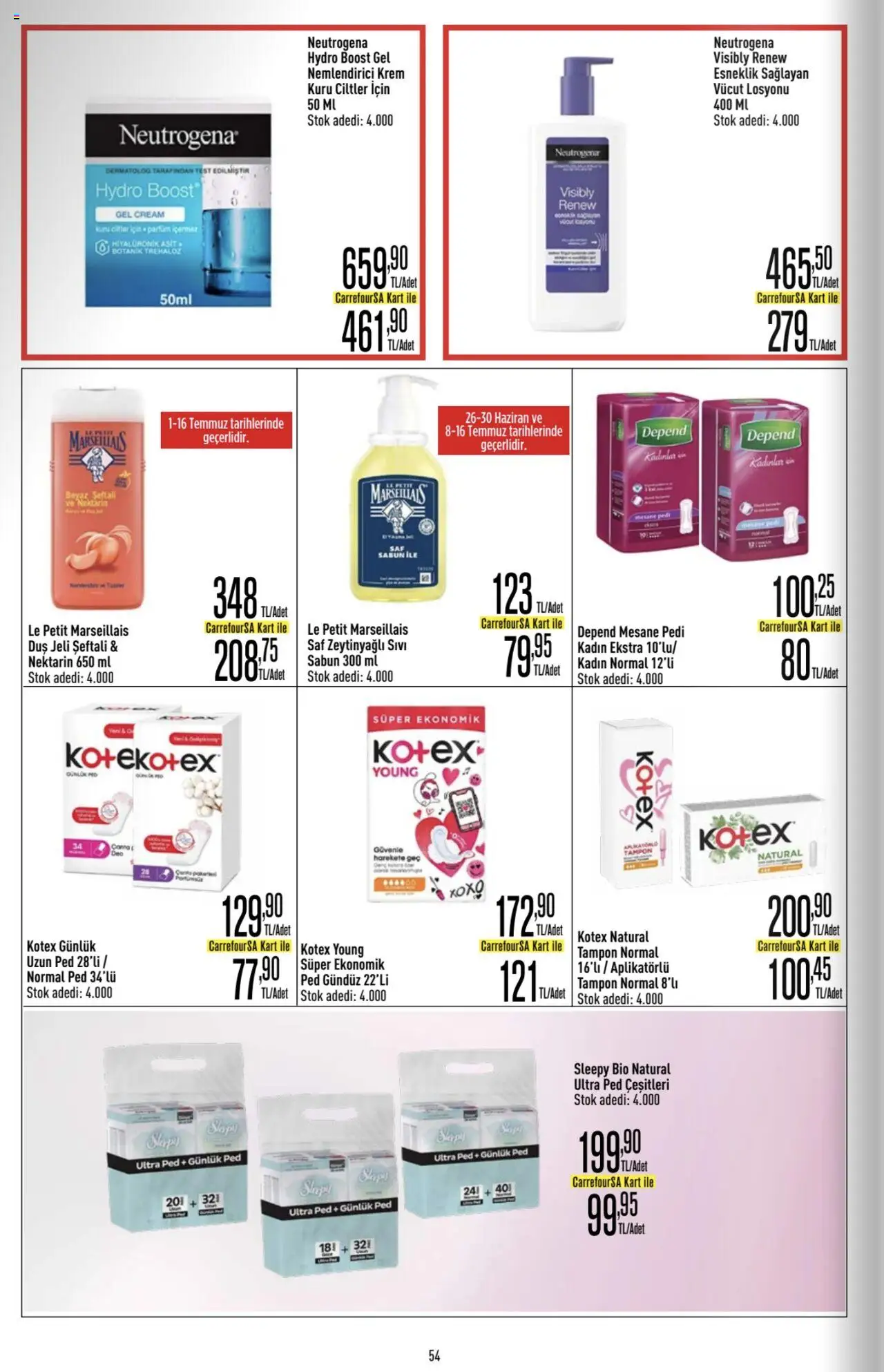 CarrefourSA Katalog - 26.06.2025 tarihinden itibaren geçerlidir | Sayfa: 54 | Ürünler: Duş, Krem, Sabun, Nektarin