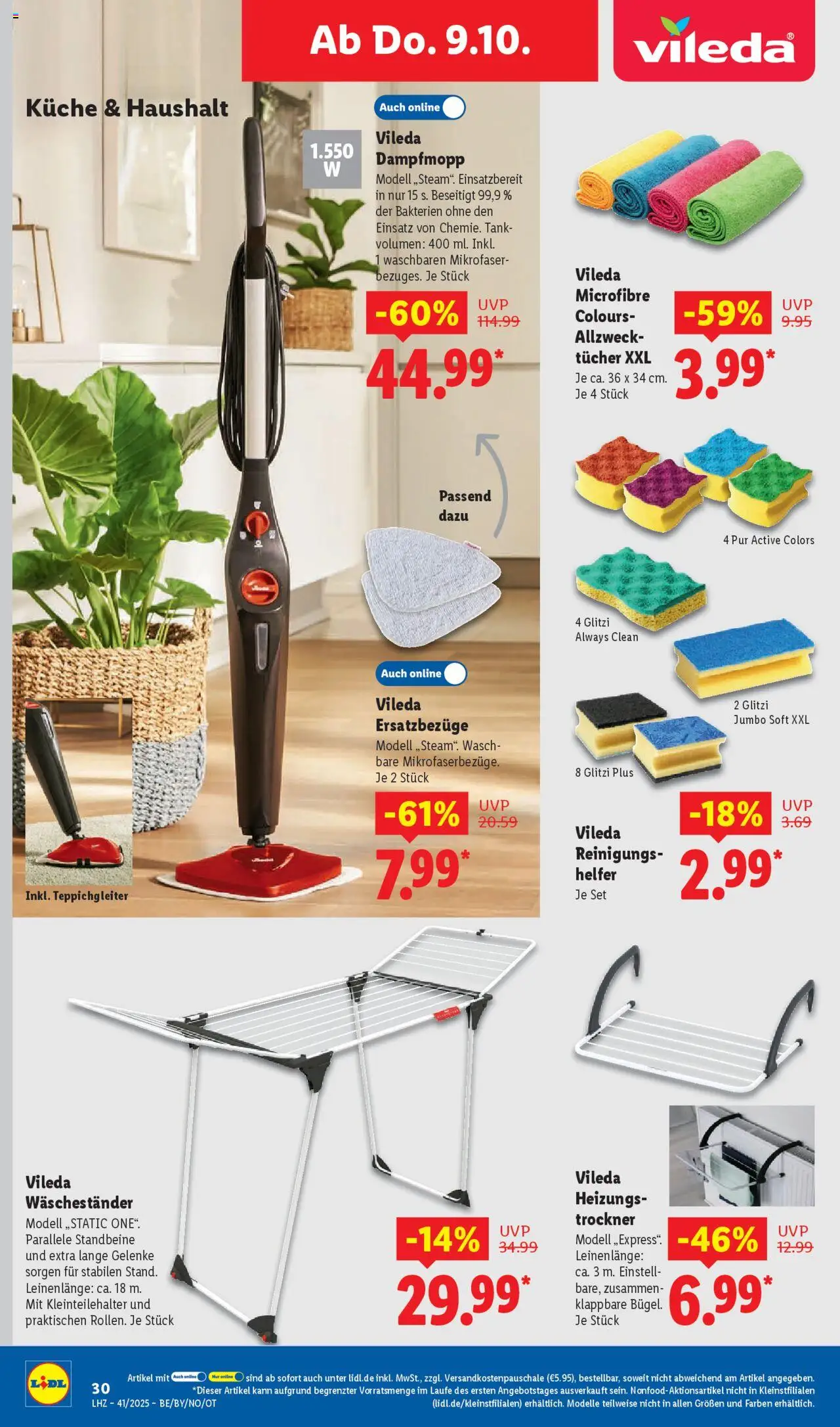 Lidl Prospekt München – gültig ab 06.10.2025 | Seite: 46 | Produkte: Trockner, Küche, Waschestander