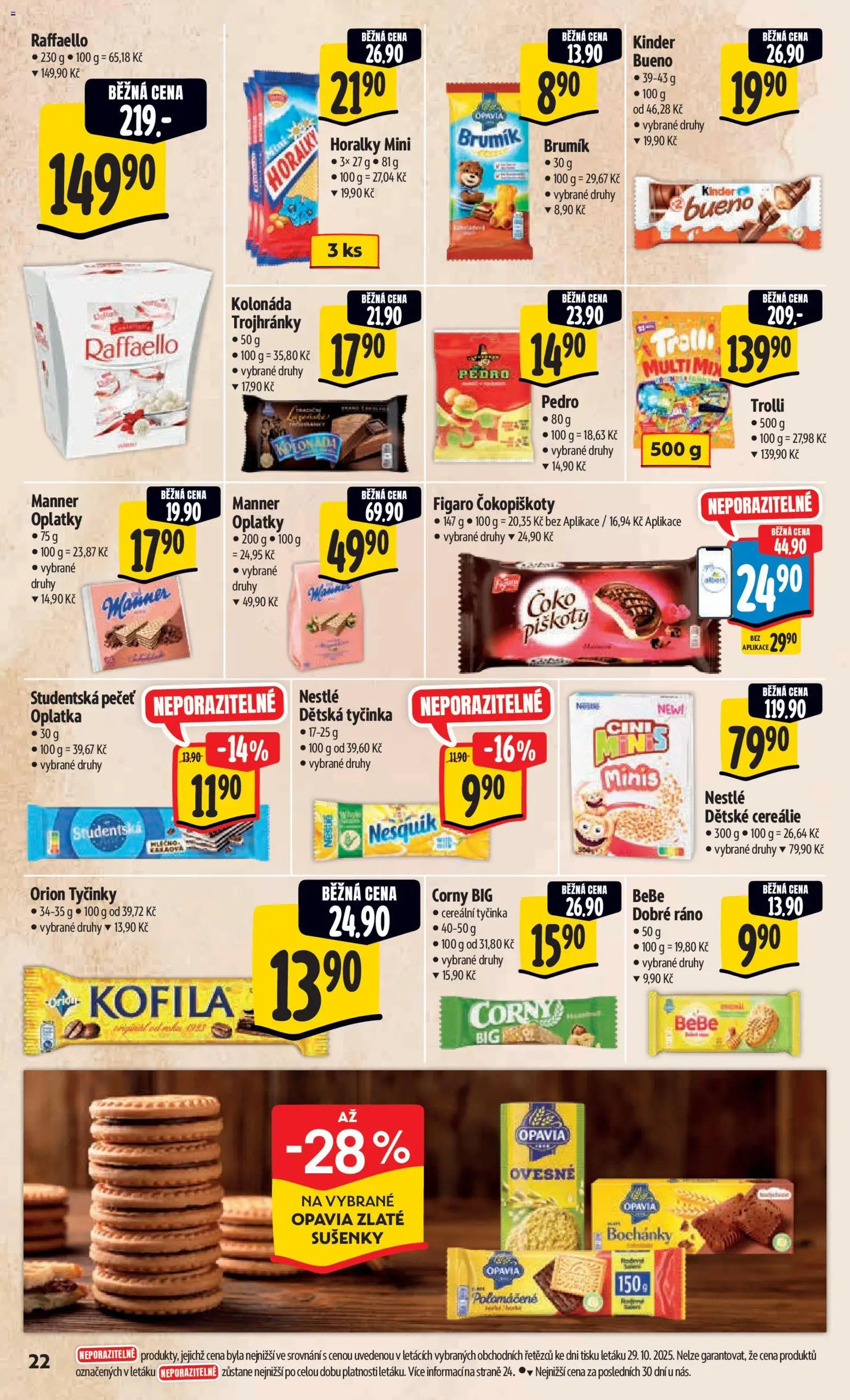 Albert leták - Hypermarket od 05.11.2025 | Strana: 31 | Produkty: Tyčinky, Horalky, Kofila, Brumik