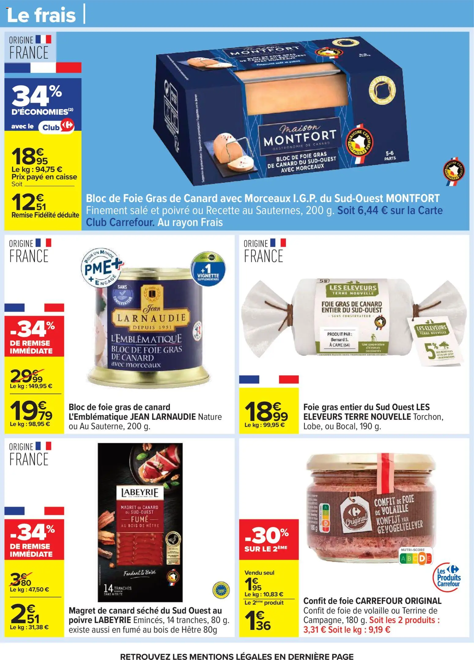 {H1} | Page: 26 | Produits: Magret de canard, Foie Gras de Canard, Poivre, Bloc de foie gras