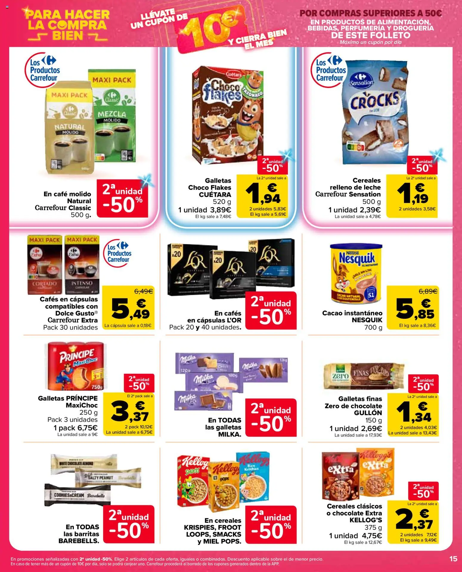 Carrefour Market folleto │ válido desde el 12.03.2026 | Página: 15 | Productos: Ψηφιακή κάμερα, Café molido, Cacao instantáneo, Φρυγανιές σικάλεως
