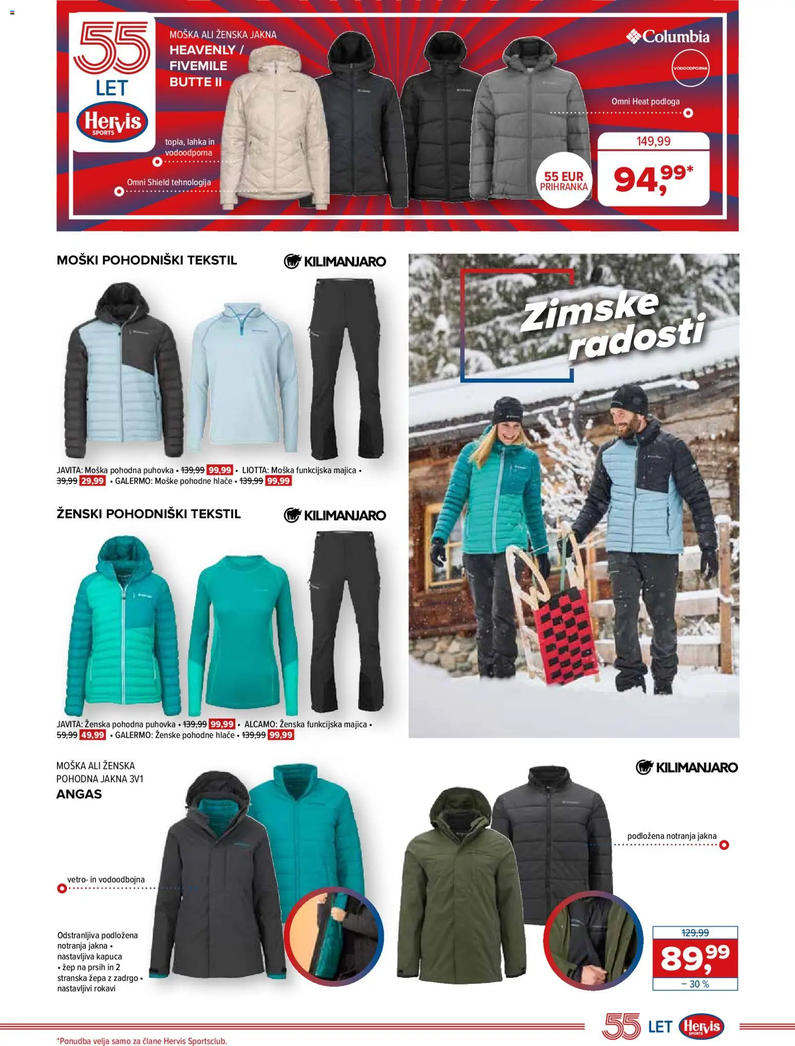 Novi Hervis katalog ponudbe – veljaven od 12.11.2025 | Stran: 9 | Izdelki: Podloga, Majica, Jakna, Hlace