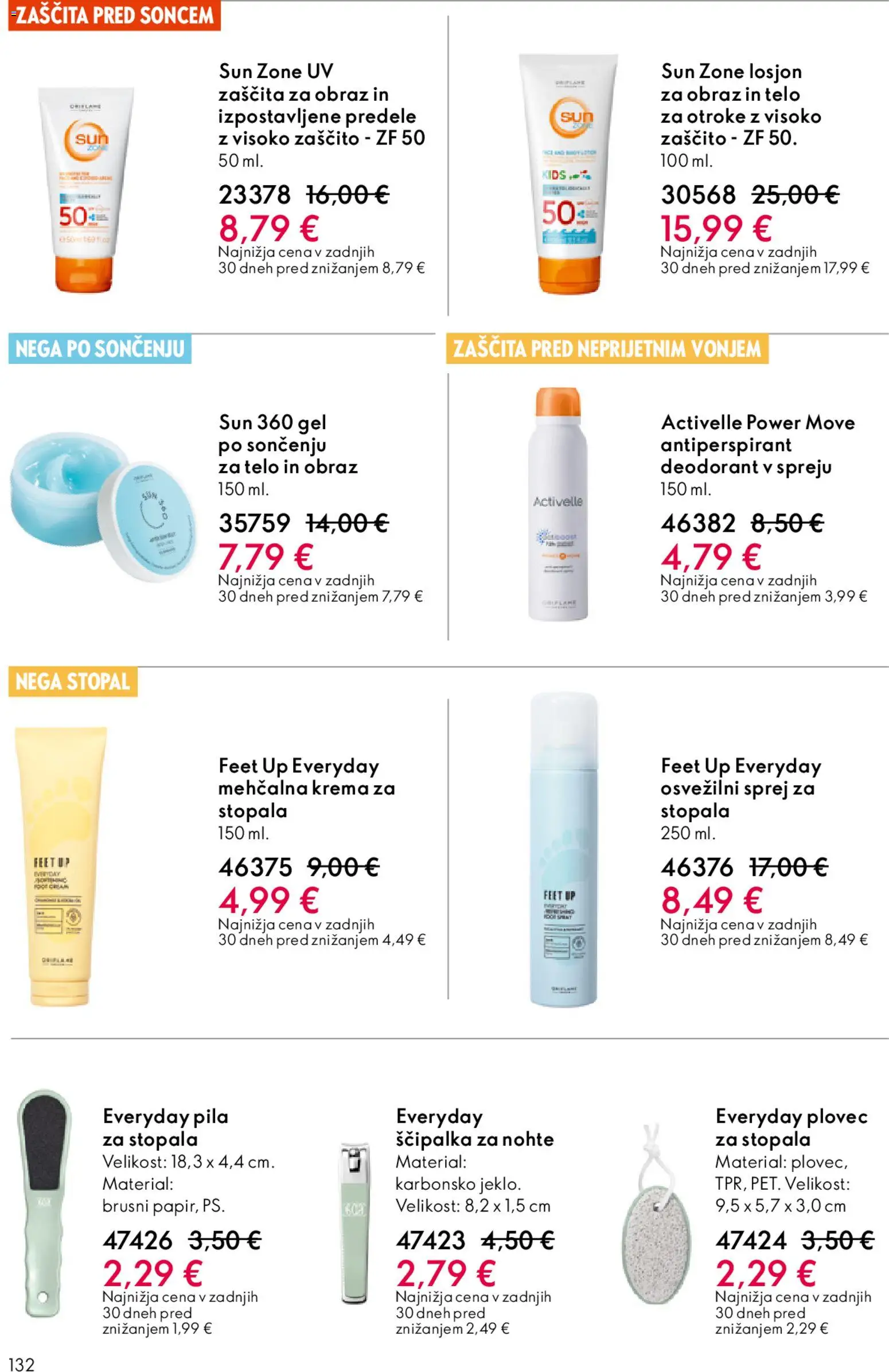 Novi Oriflame katalog ponudbe – veljaven od 22.04.2026 | Stran: 132 | Izdelki: Krema, Deodorant, Antiperspirant, Zaščita pred soncem