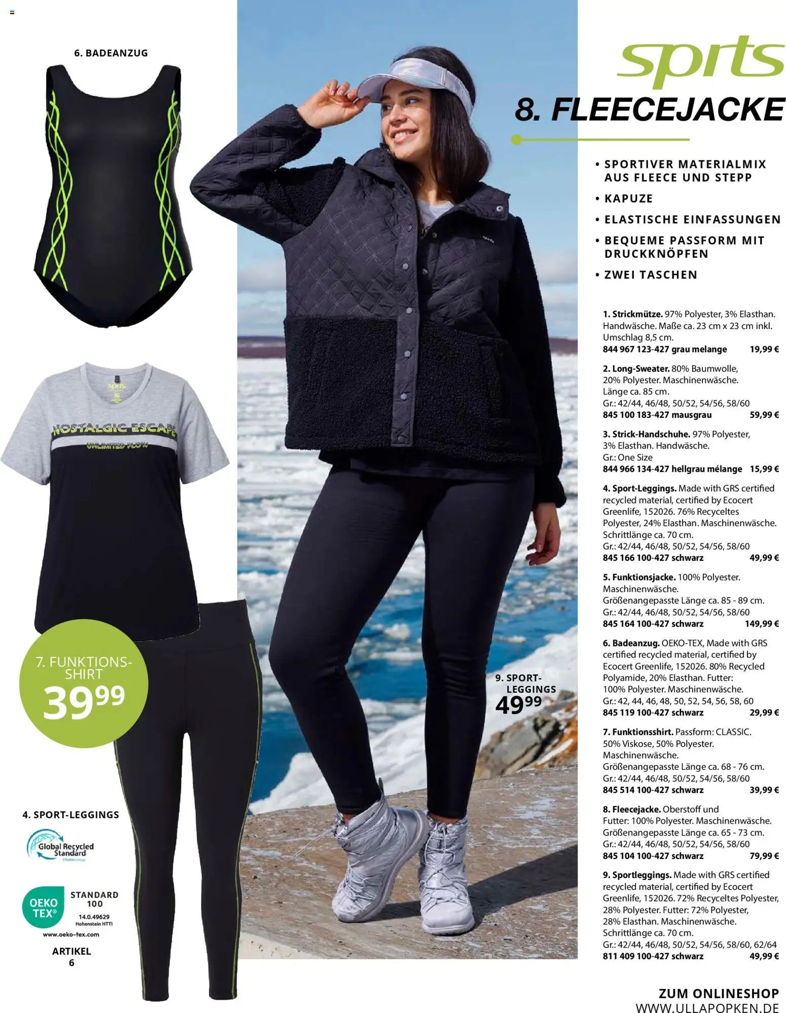 Ulla Popken Prospekt 	 – gültig ab 01.11.2025 | Seite: 149 | Produkte: Shirt, Badeanzug, Leggings