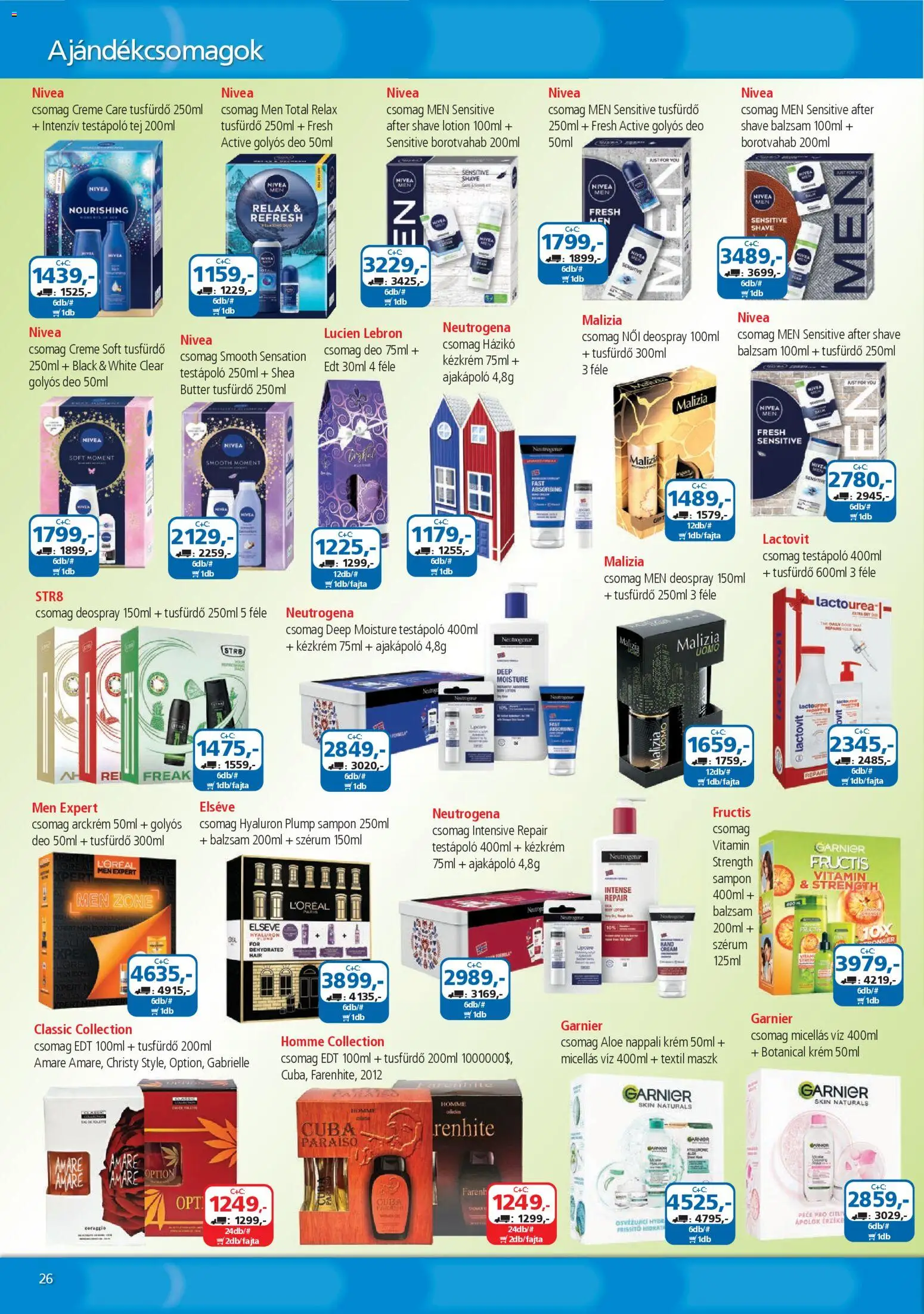 ÁRKLUB akciós ujság - amely érvényes a következő dátumtól: 01.11.2025 | Oldal: 26 | Termékek: Micellás víz, Arckrém, Maszk, Kézkrém
