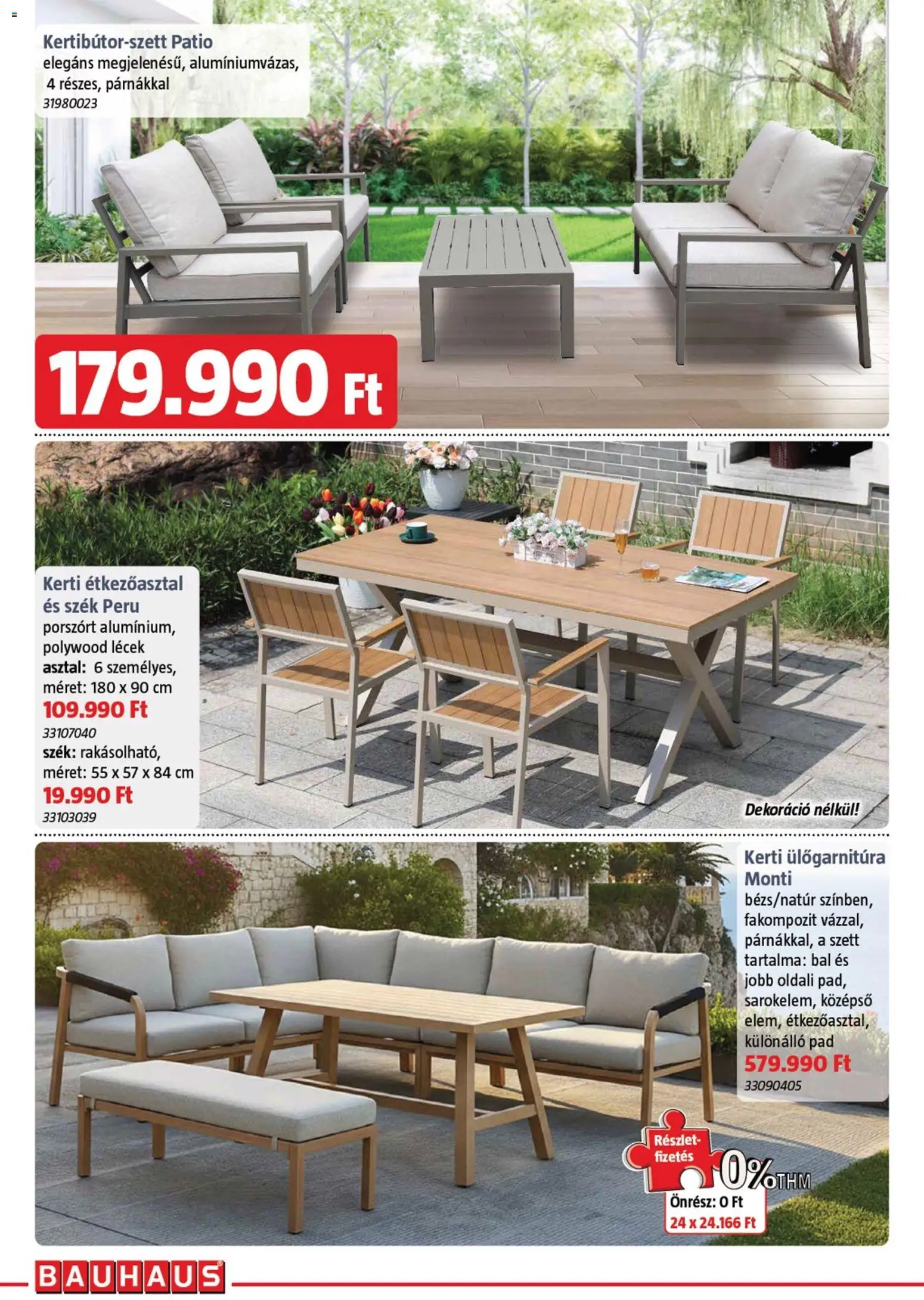 Bauhaus akciós ujság - amely érvényes a következő dátumtól: 05.03.2026 | Oldal: 8 | Termékek: Étkezőasztal, Asztal, Szék, Dekoráció