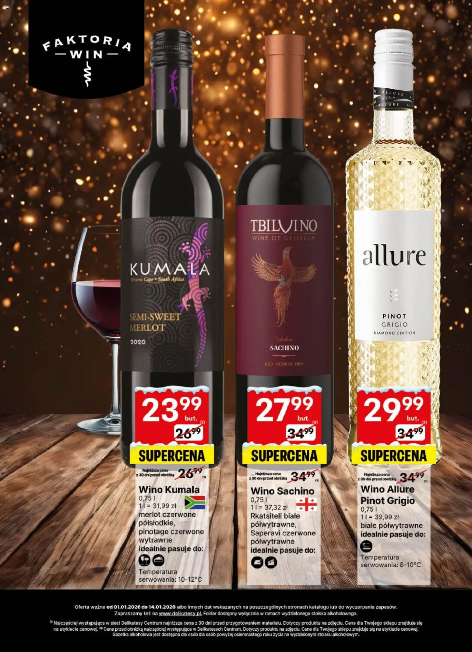 Delikatesy Centrum Gazetka - DeliBarek od 01.01.2026 | Strona: 4 | Produkty: Merlot, Delikatesy, Wino