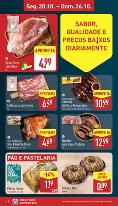 Pré-visualização Aldi folheto válido de 20.10.2025 | Página: 4 | Produtos: Forno, Pernil, Padaria, Pá