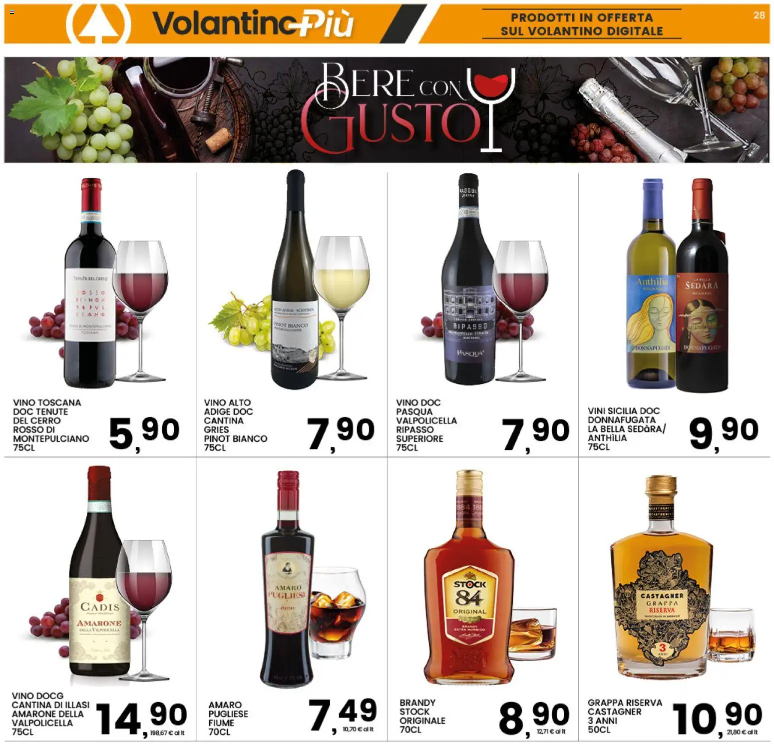 Volantino Interspar del 12.01.2026 | Pagina: 28 | Prodotti: Vino, Grappa, Brandy, Amaro