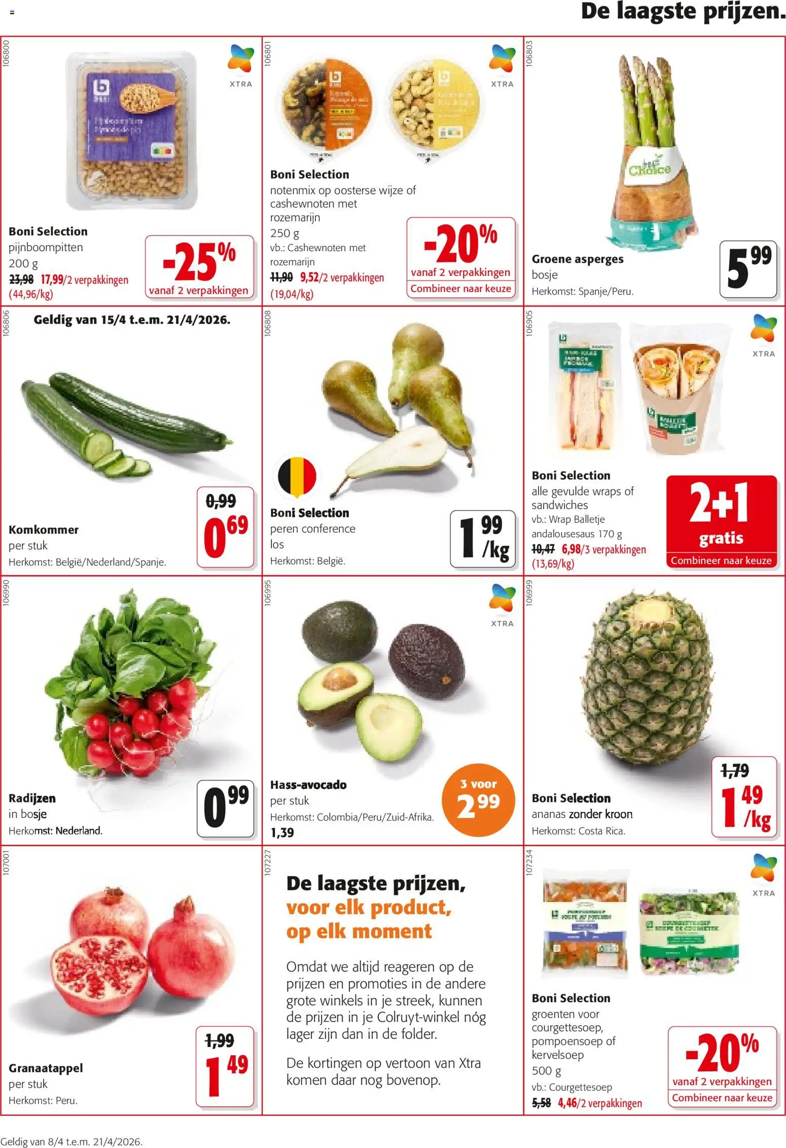 {H1} | Pagina: 10 | Producten: Ananas, Cashewnoten, Groenten, Komkommer
