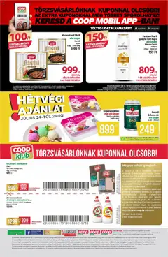 COOP akciós ujság - amely érvényes a következő dátumtól: 24.07.2025 | Oldal: 4 | Termékek: Jar mosogatószer, Sonka, Karaj, Citrom